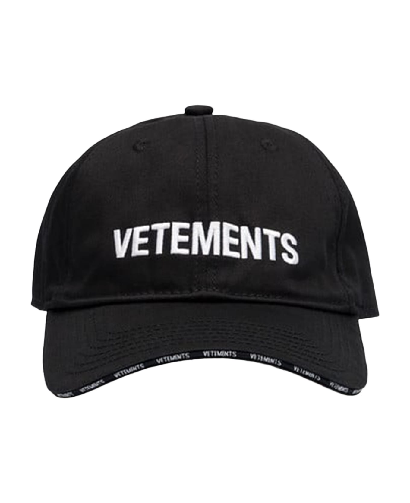 VETEMENTS Cotton Baseball Cap - Black