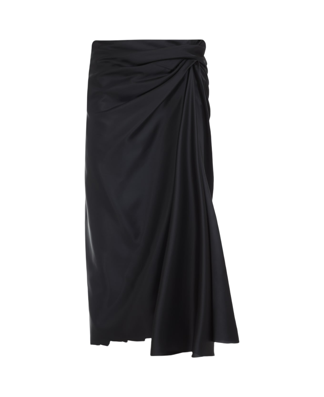 Balenciaga Draped Skirt - Black