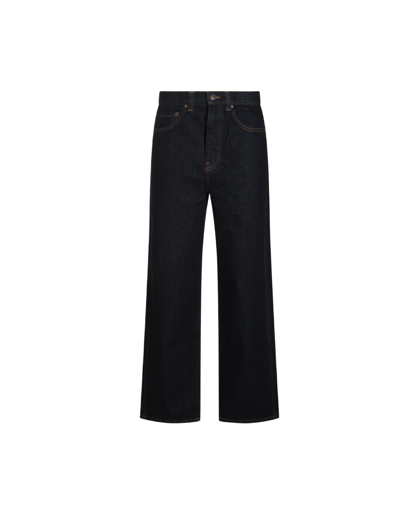 Khaite Dark Blue Cotton Jeans - BENSON