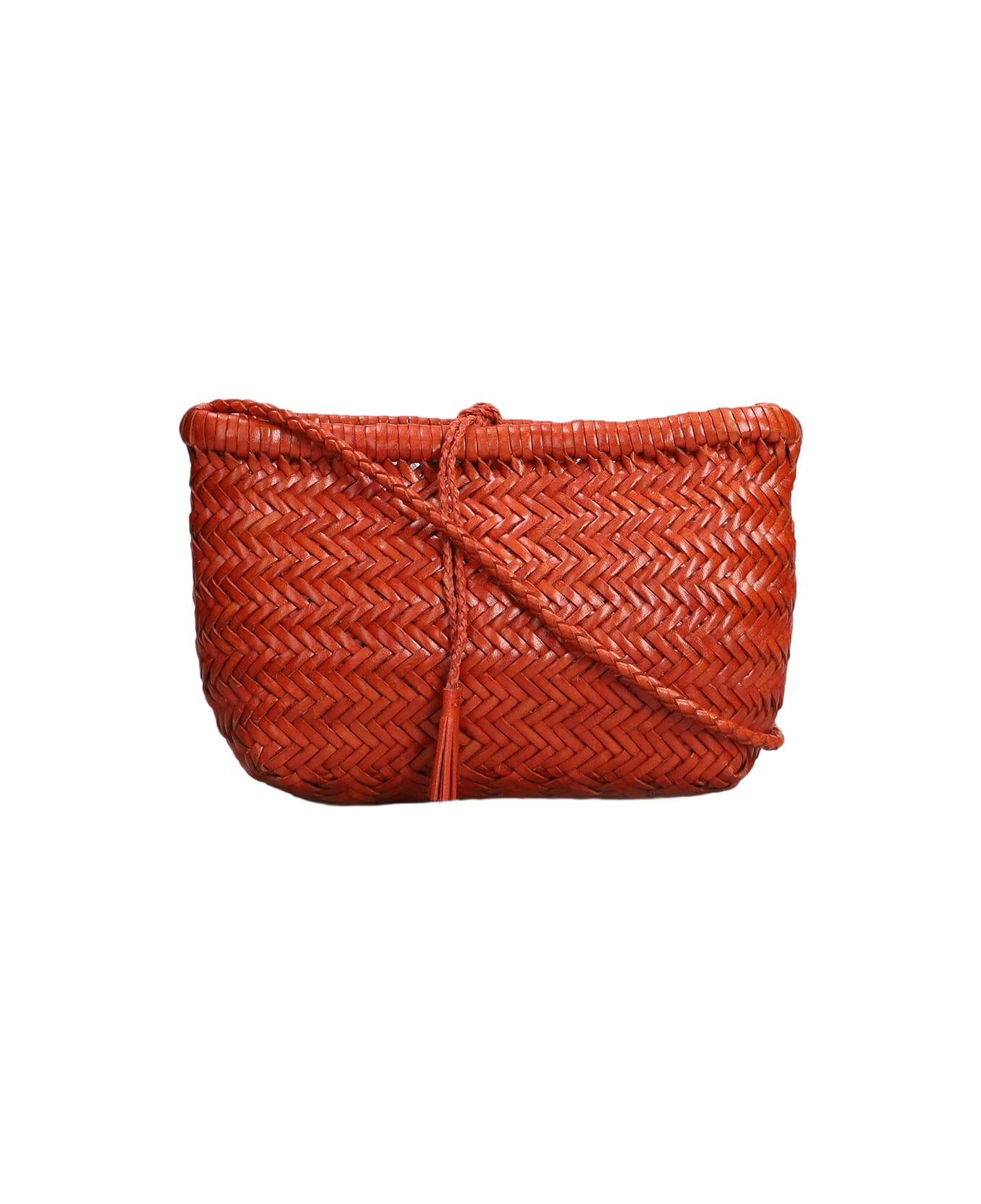 Dragon Diffusion Minsu Mini Basket Hand Bag In Orange Leather - orange