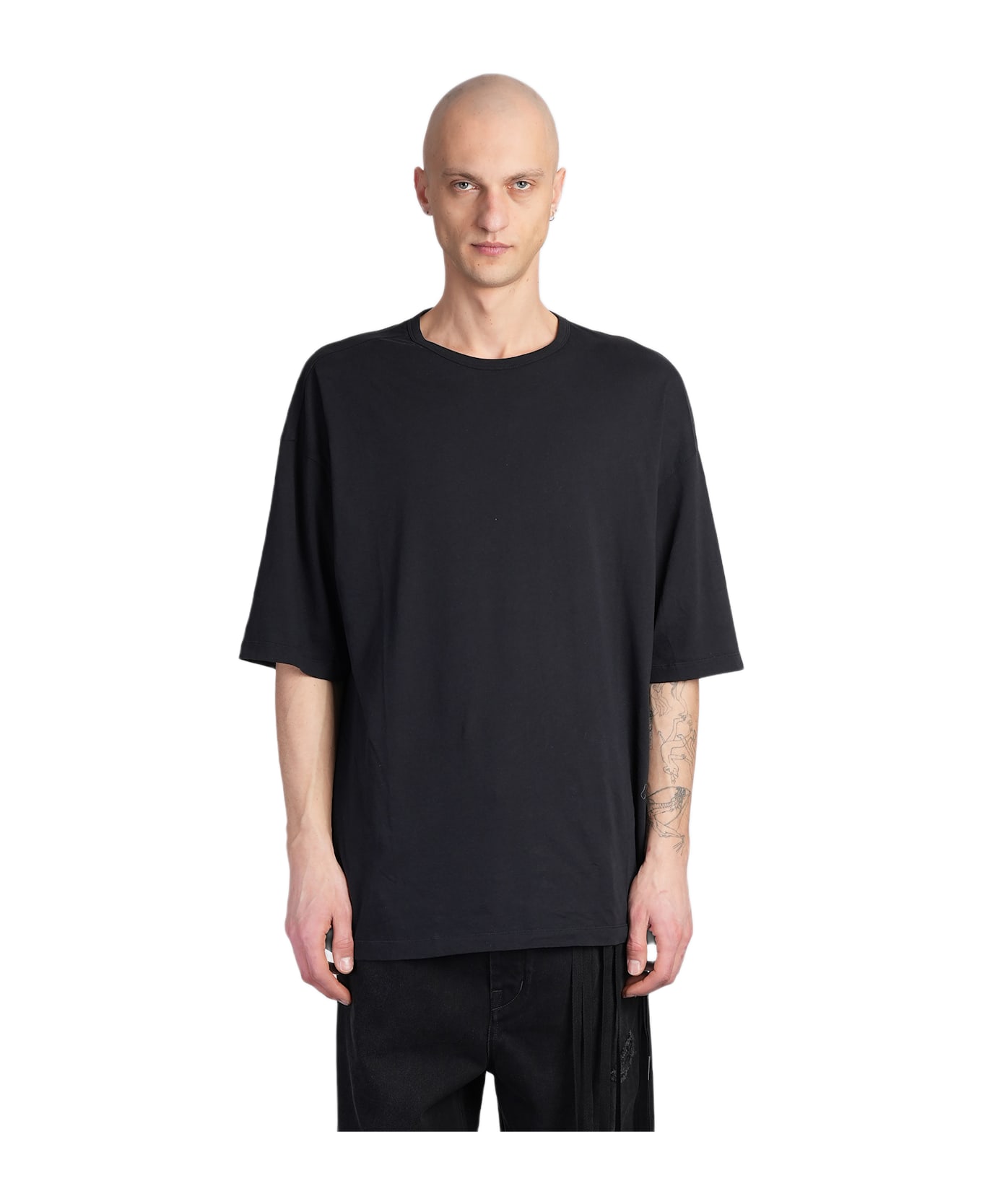 Ann Demeulemeester Dieter T-shirt In Black Cotton - black