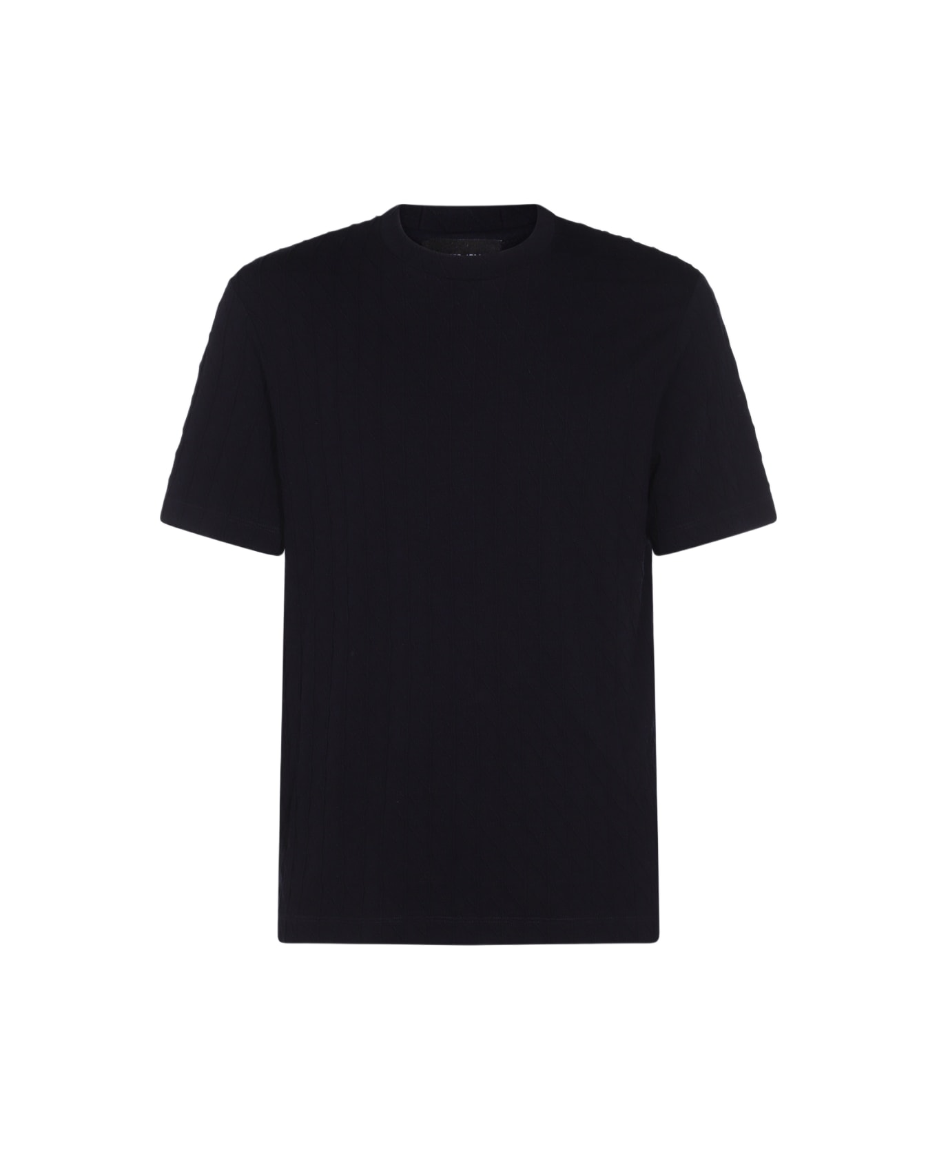 ★関税込み★ GIORGIO ARMANI NAVY BLUE VISCOSE BLEND T-SHIRT Giorgio Armani Navy Blue Viscose Blend T-shirt | italist