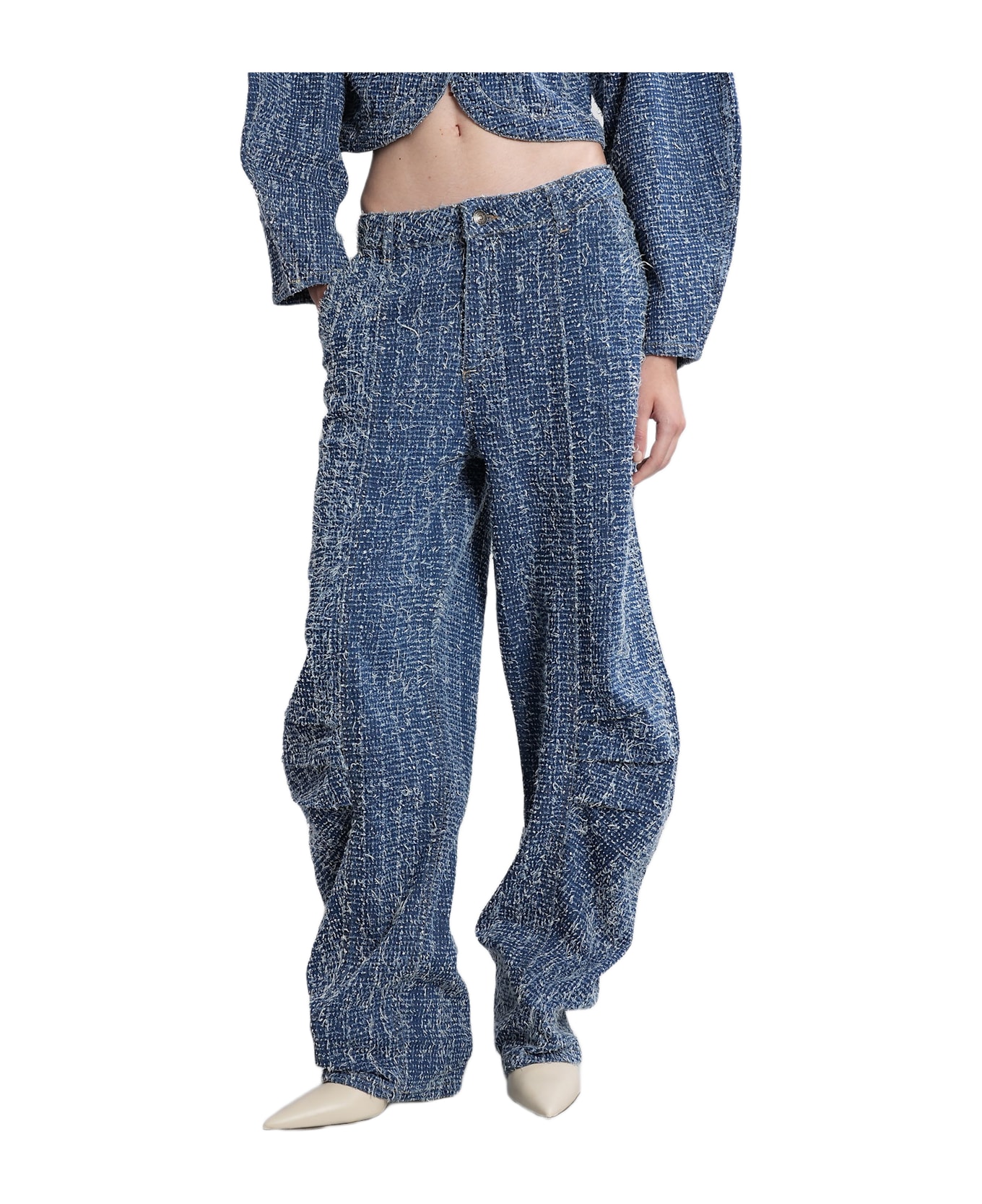 Rotate by Birger Christensen Jeans In Blue Denim - MEDIUM BLUE DENIM