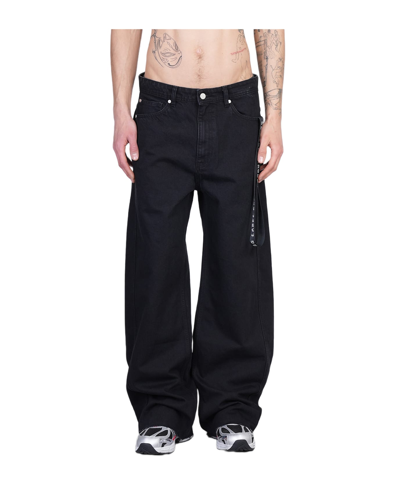44 Label Group Pappas Jeans In Black Cotton - black