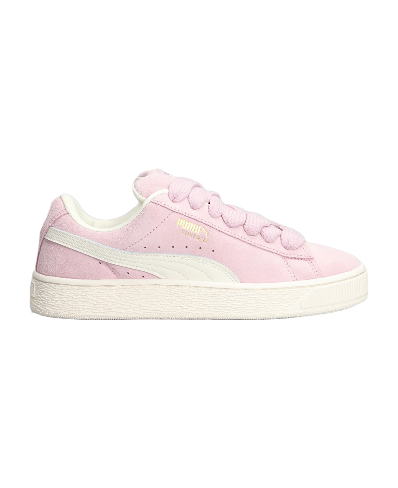 Puma Suede Xl Grape Sneakers In Rose-pink Suede - rose-pink