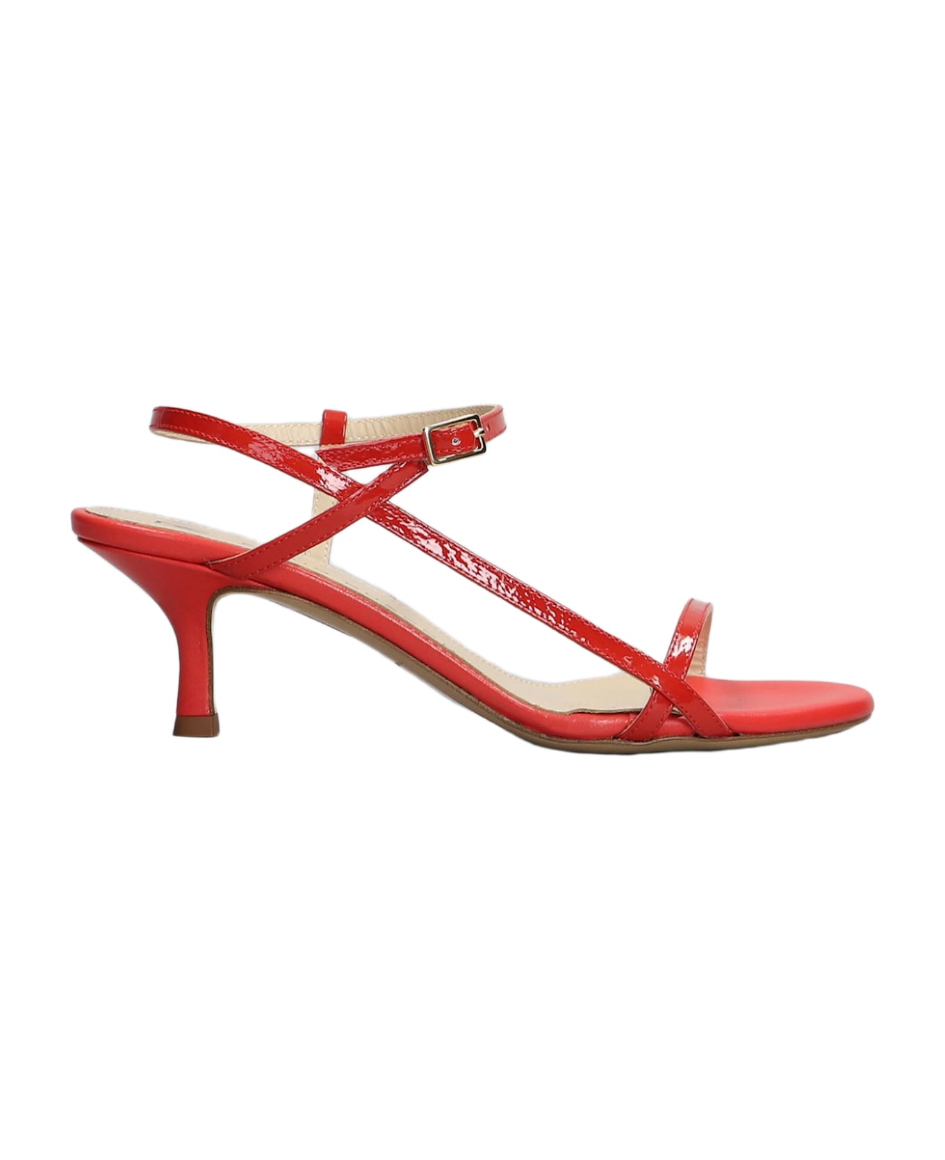 Fabio Rusconi Sandals In Red Patent Leather - red