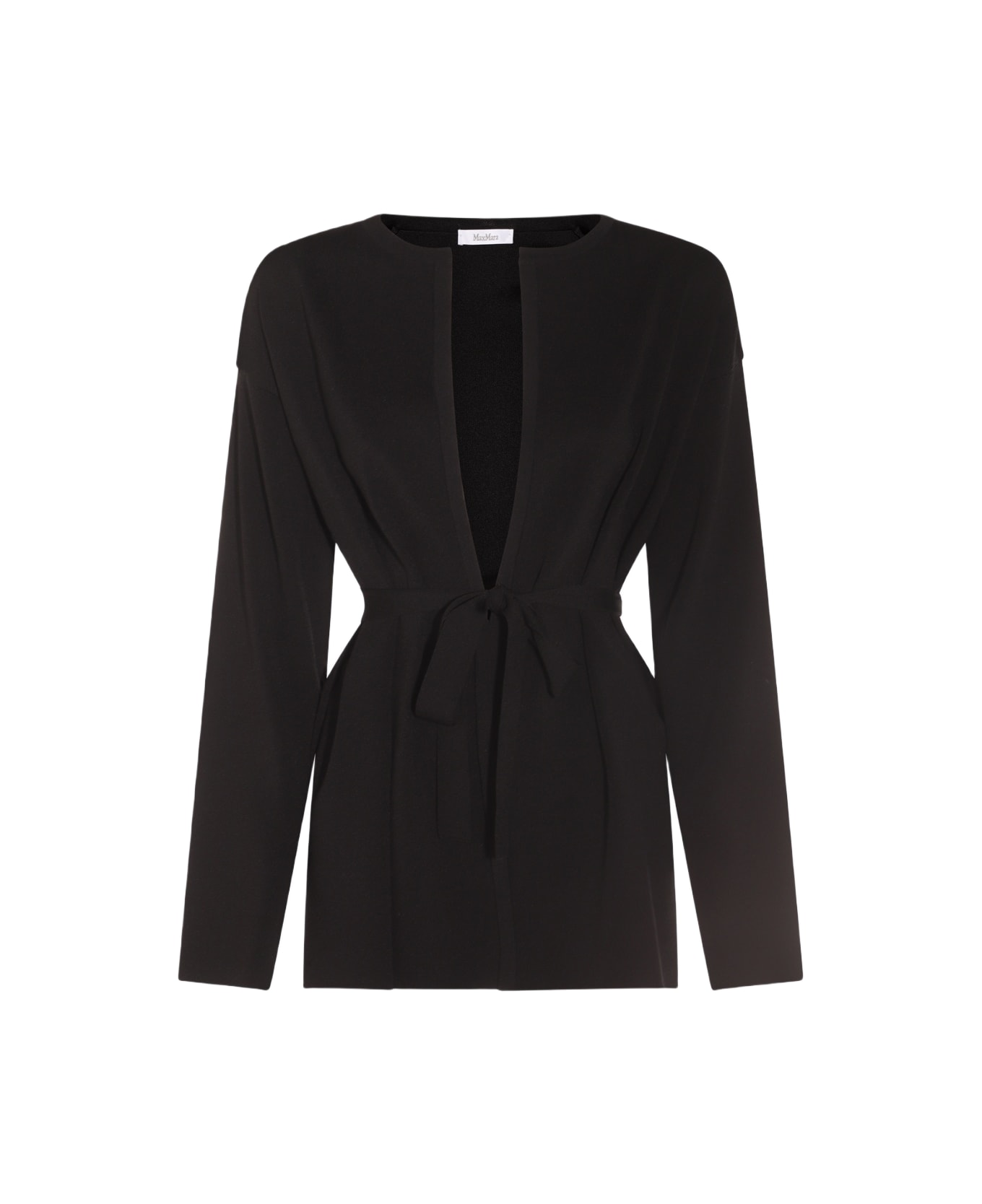 Max Mara Black Cotton Gerald Knitwear - Black