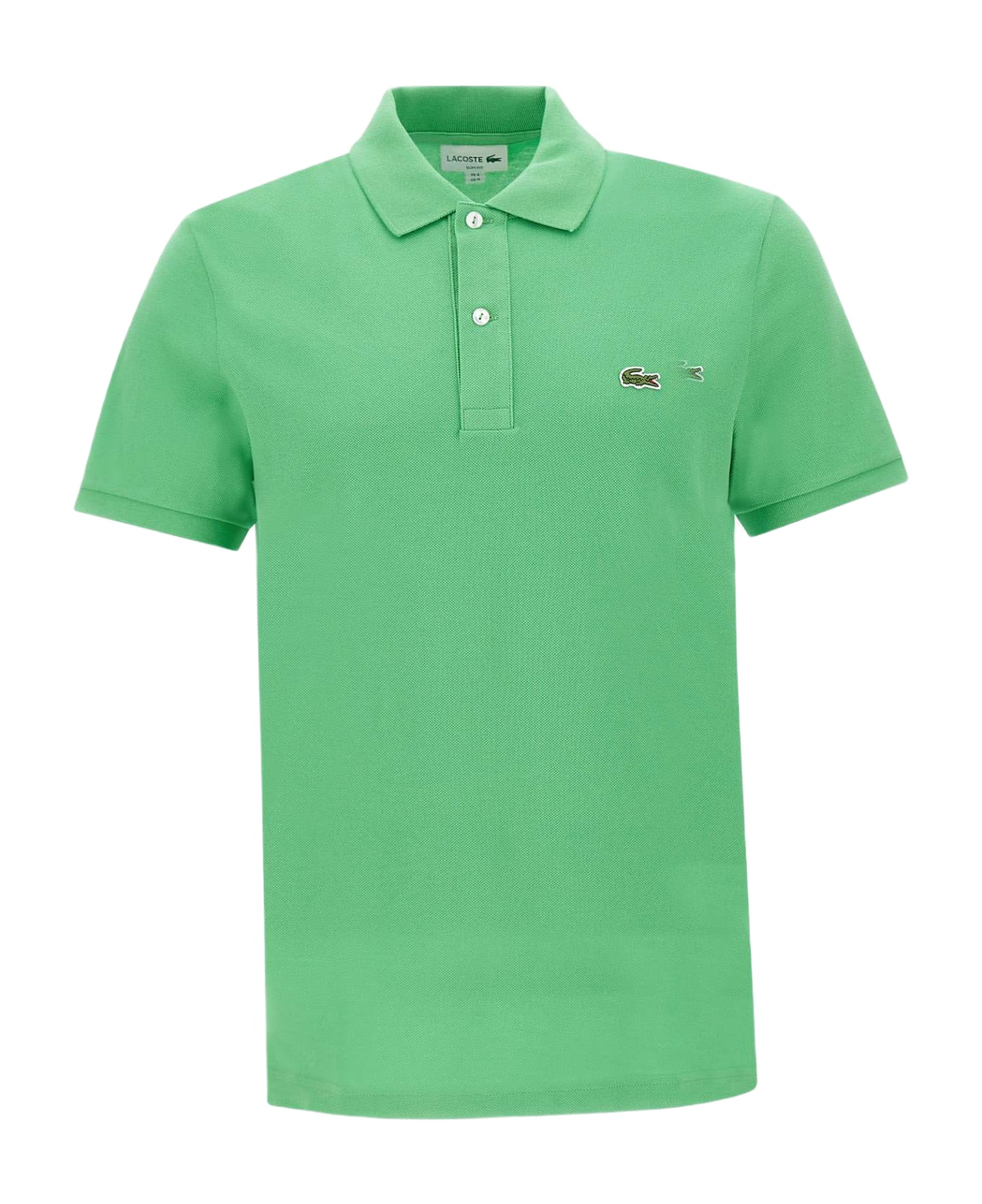 Lacoste Cotton Piquet Polo Shirt - GREEN ポロシャツ