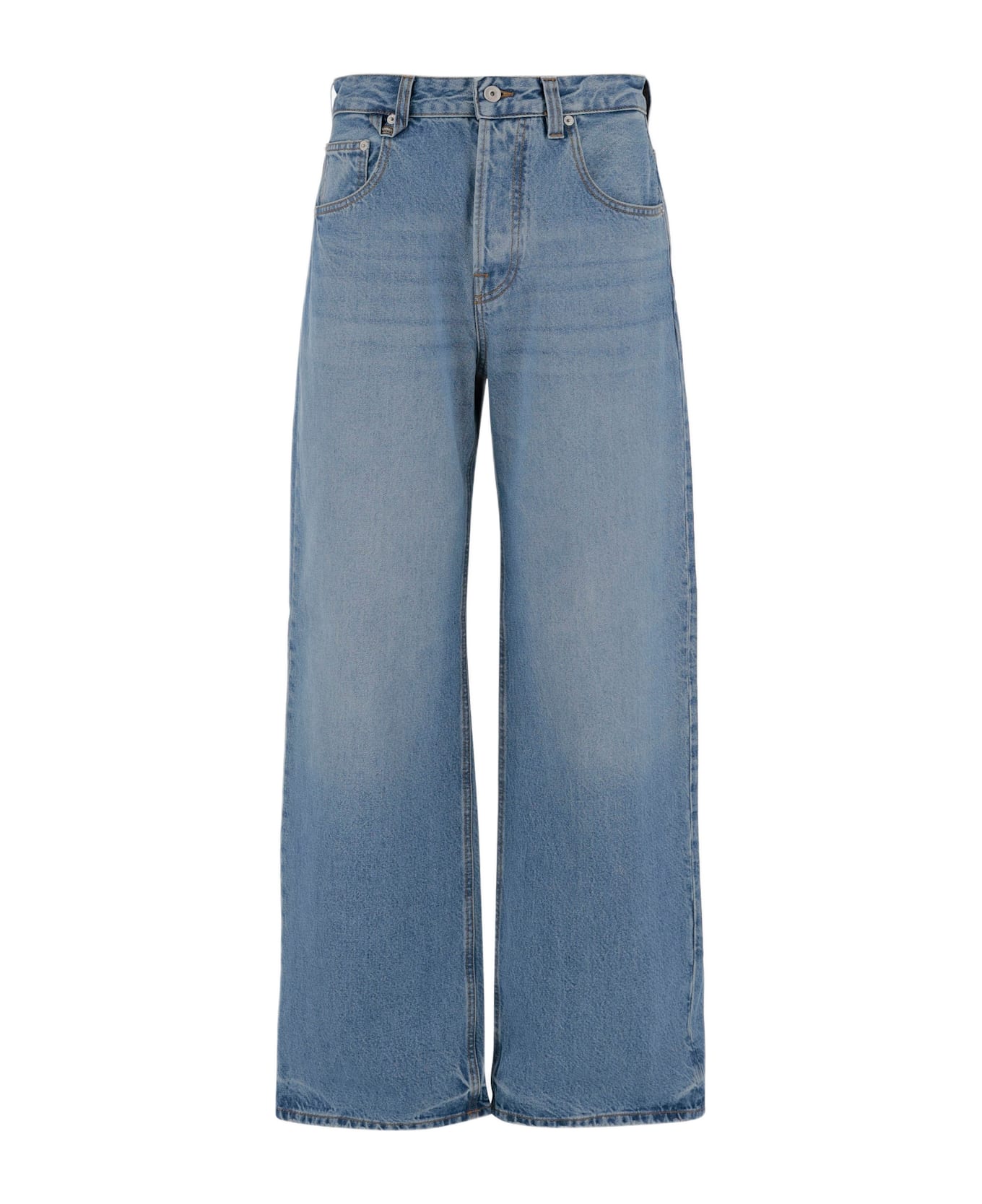 Jacquemus Cotton Denim Jeans - DENIM BLU