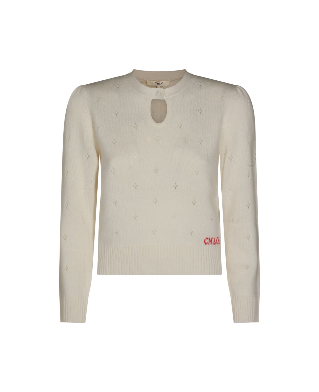Chloé White Wool Knitwear - ICONIC MILK