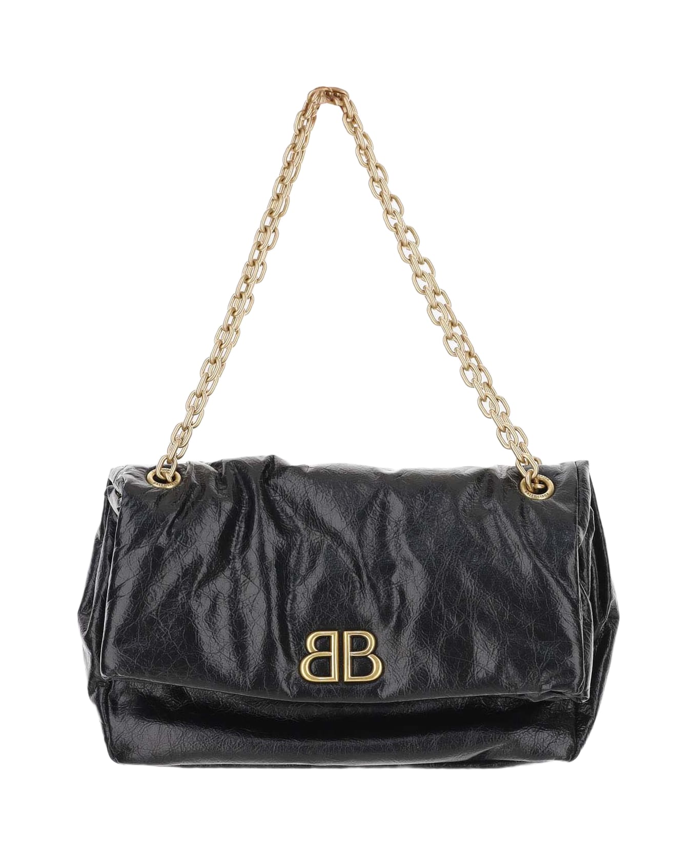 Balenciaga Medium Monk Shoulder Bag - Black
