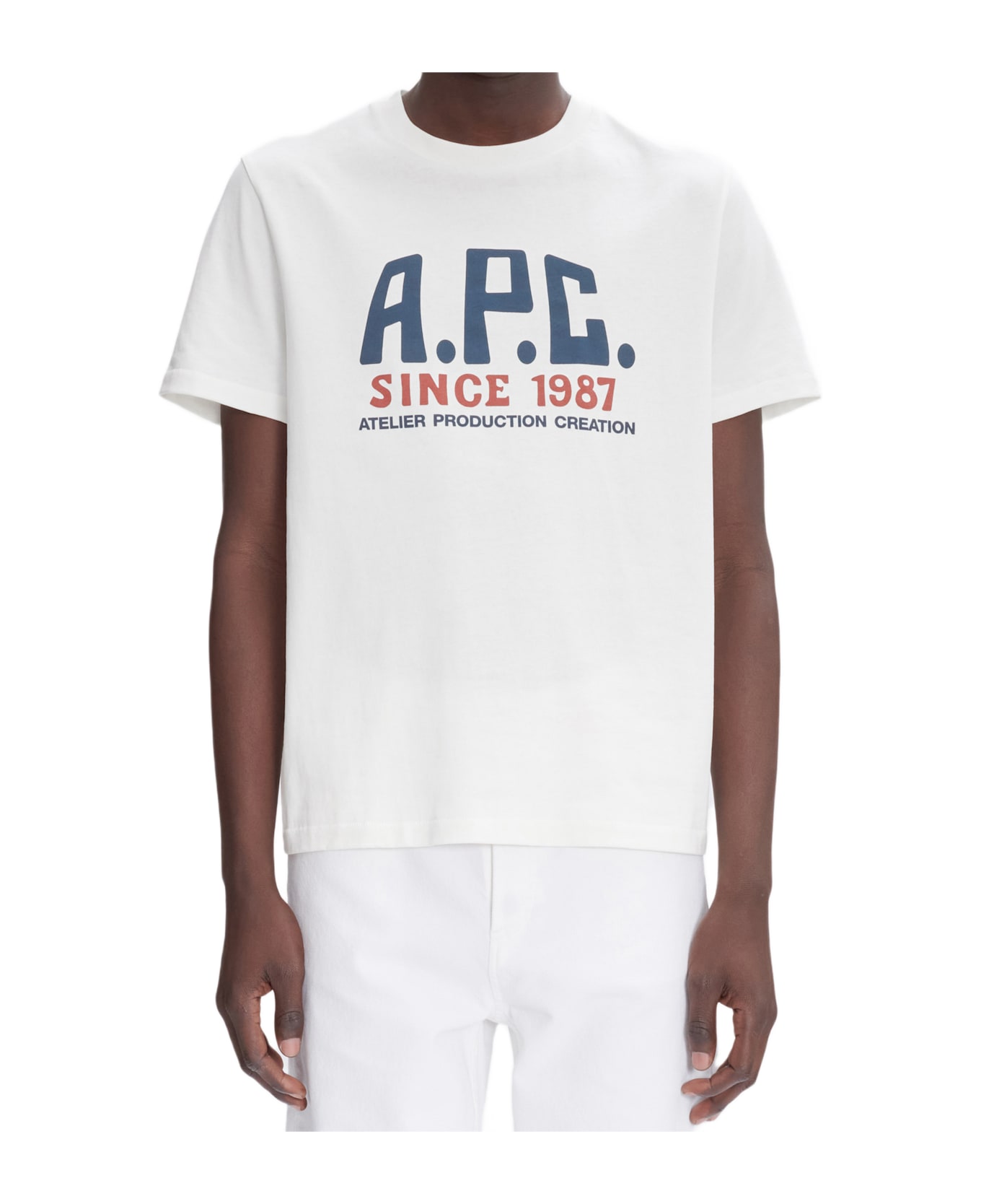 A.P.C. T-shirt Print Label - White