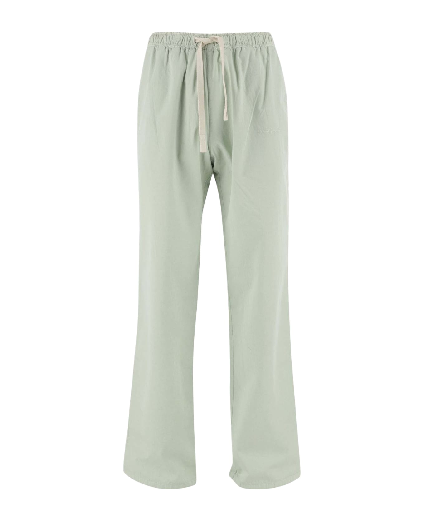 Palm Angels Cotton Pants - Green ボトムス