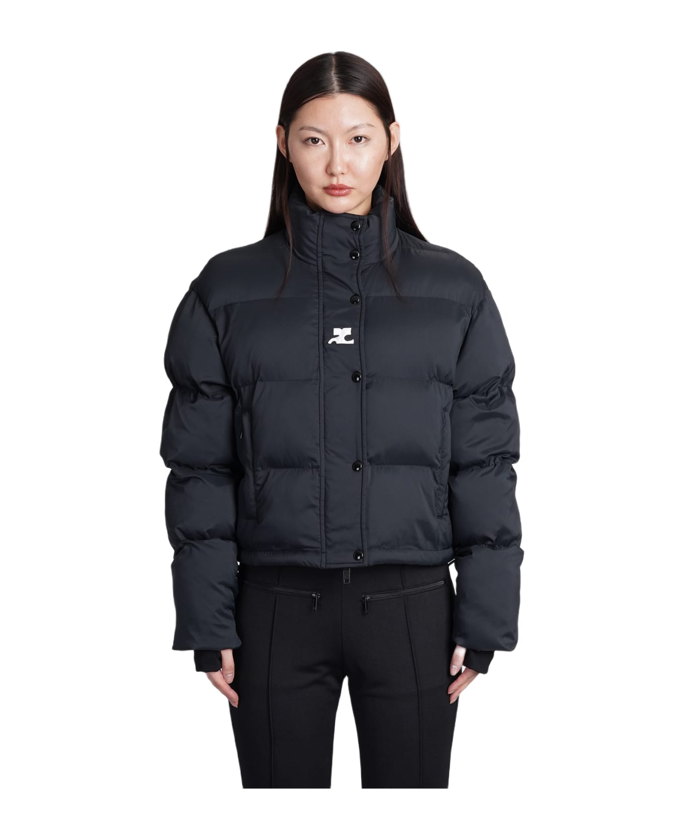 Courrèges Polyester Padded Jacket - Black