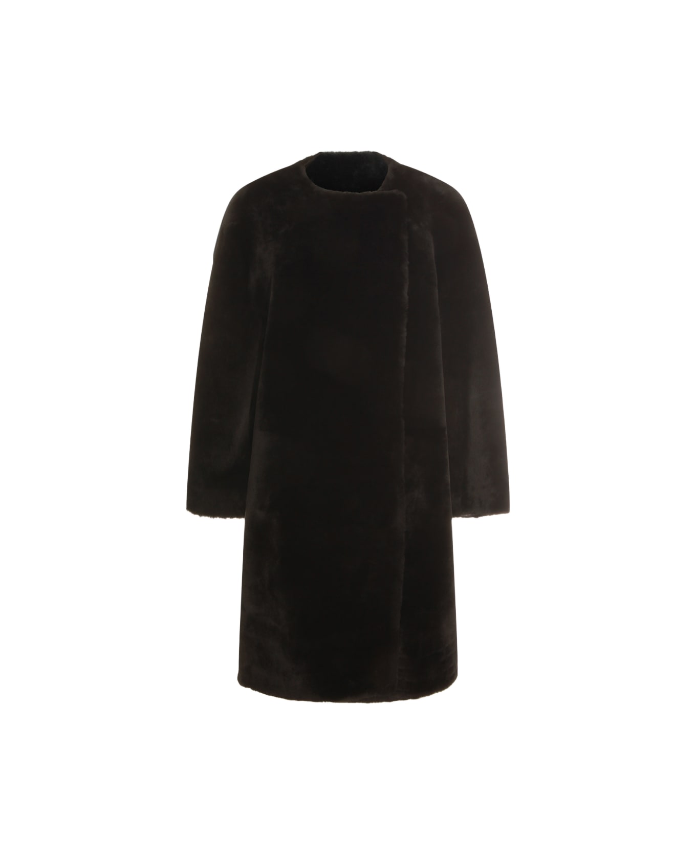 Totême Black Leather Jacket - Black