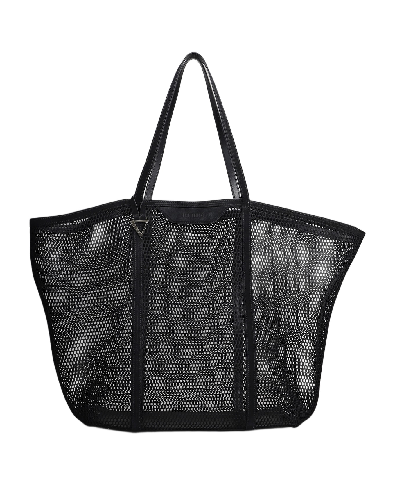 The Attico Via Del Mare Tote In Black Polyester - black