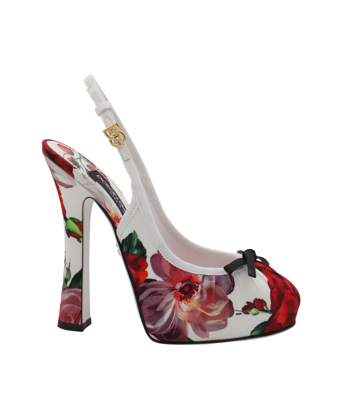 Dolce 
Gabbana White And Multicolor Pumps - BIANCO/FIORI