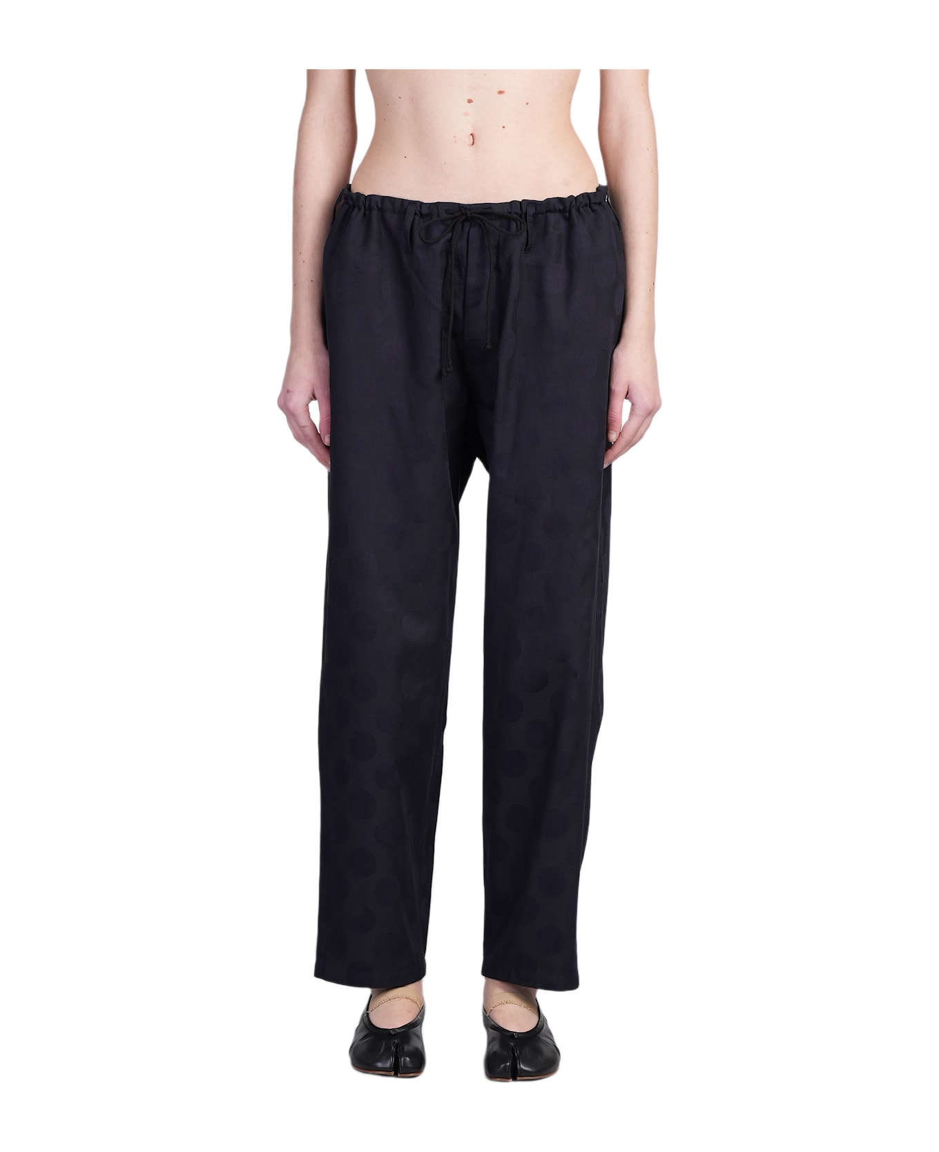 Yohji Yamamoto Pants In Black Cotton - black