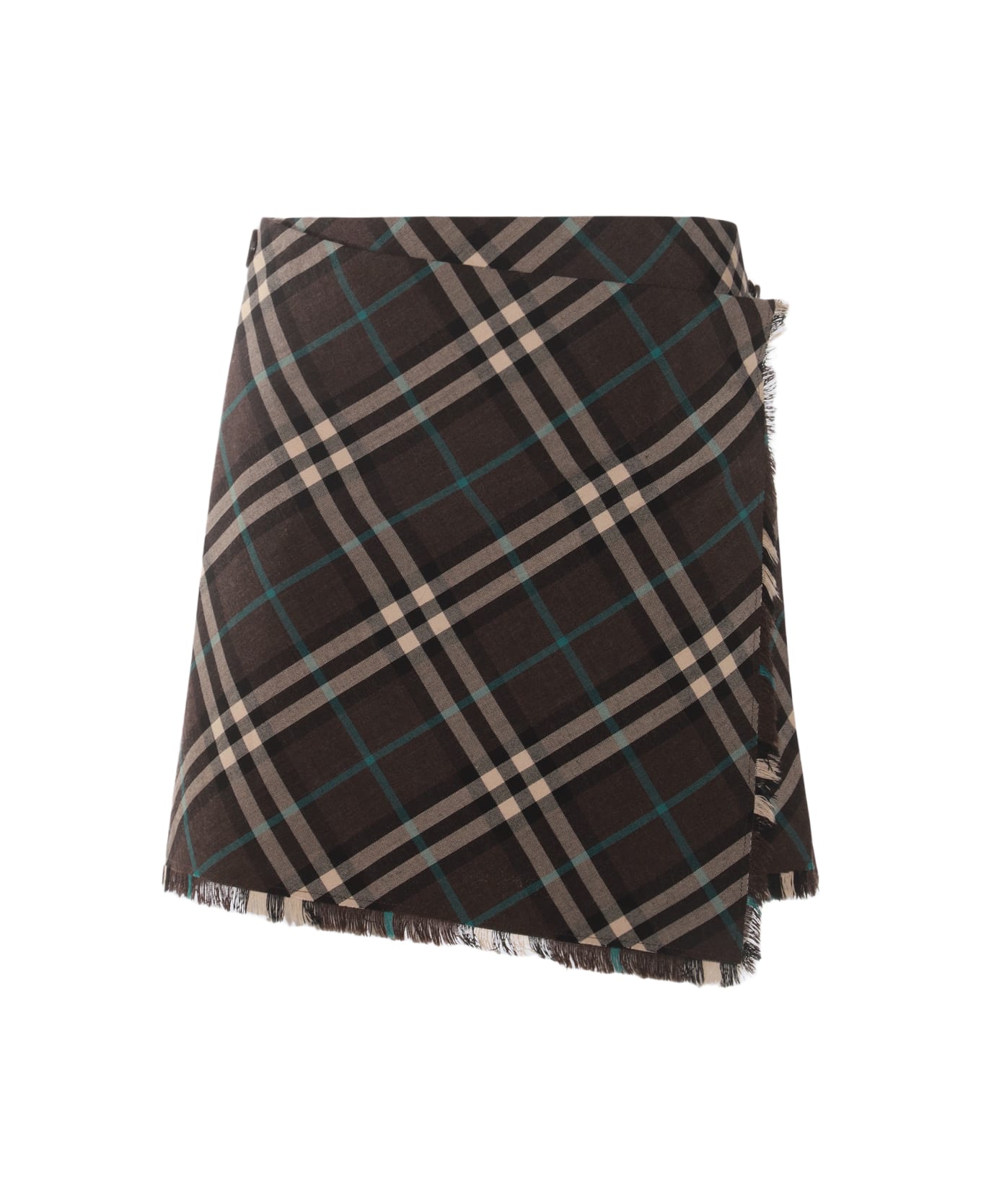 Burberry Multicolor Wool Skirt - SNUG IP CHECK