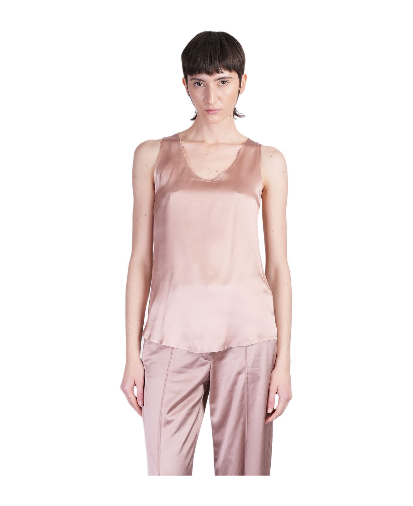 Balmain Topwear In Rose-pink Silk - rose-pink