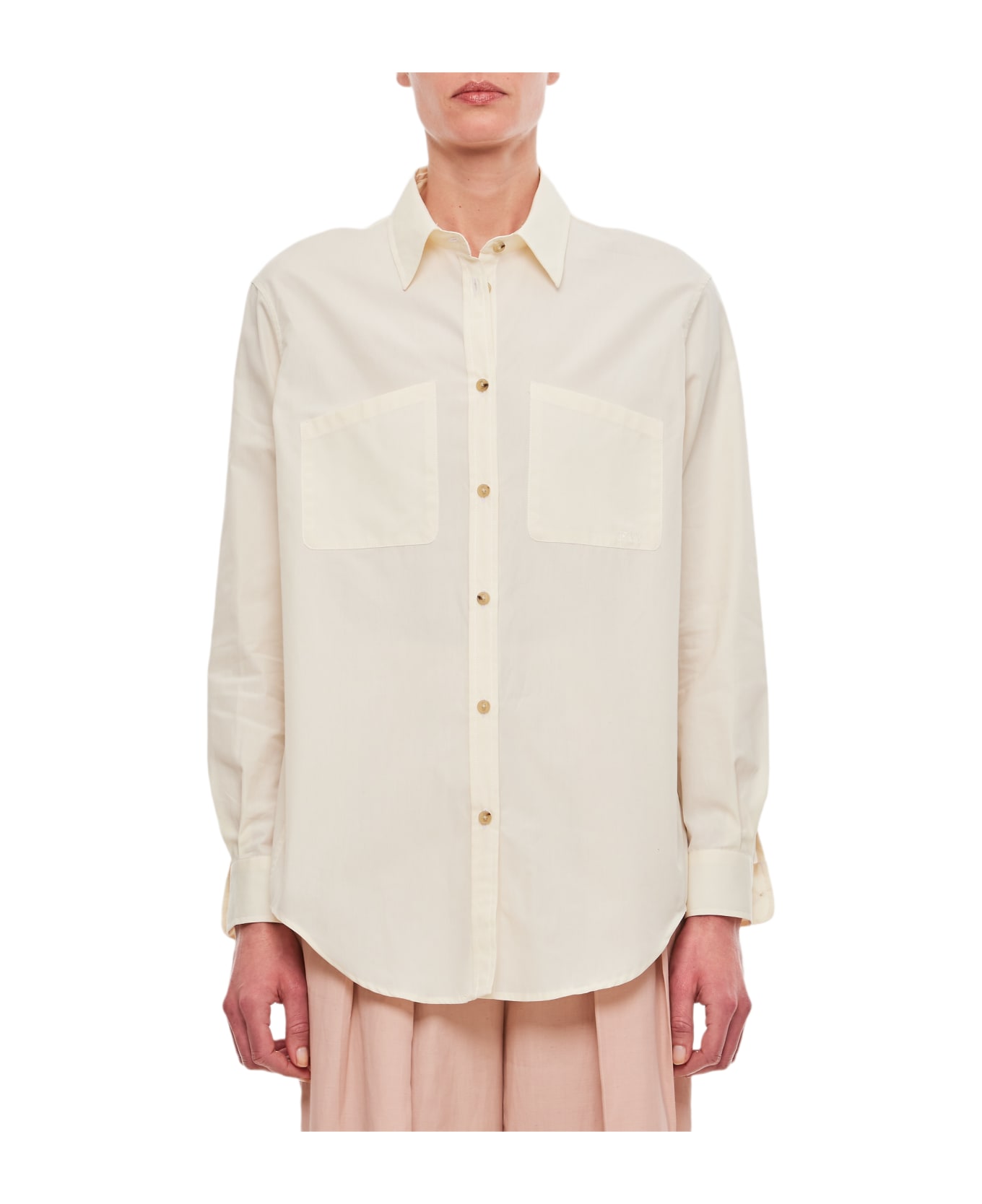 Fay Cotton Long Sleeves Buttoned Shirt - Mousse