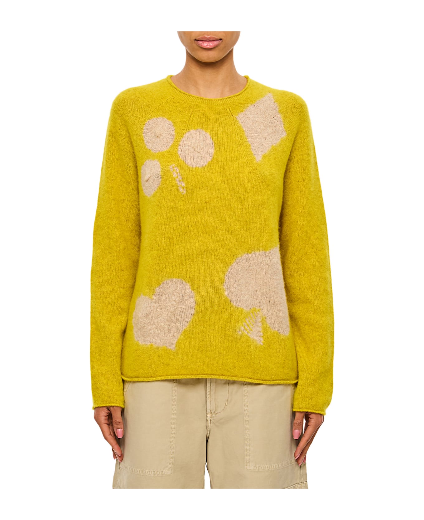 Suzusan Cashmere Seamless Pullover Long - Yellow