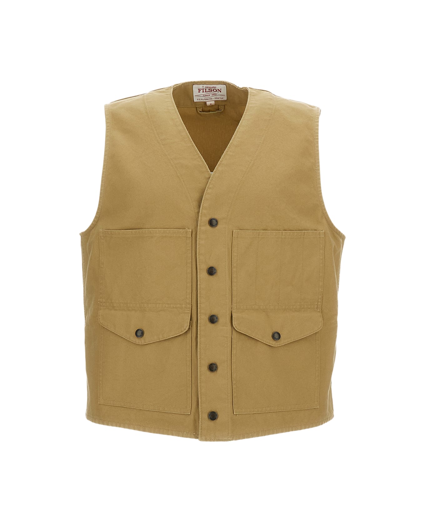 Filson Cotton Sports Vest - Brown