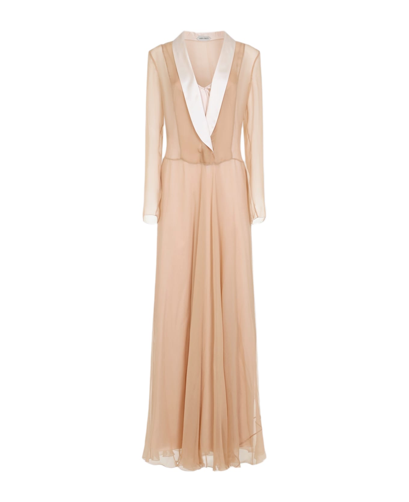 Alberta Ferretti Chiffon Long Dress - Rosa