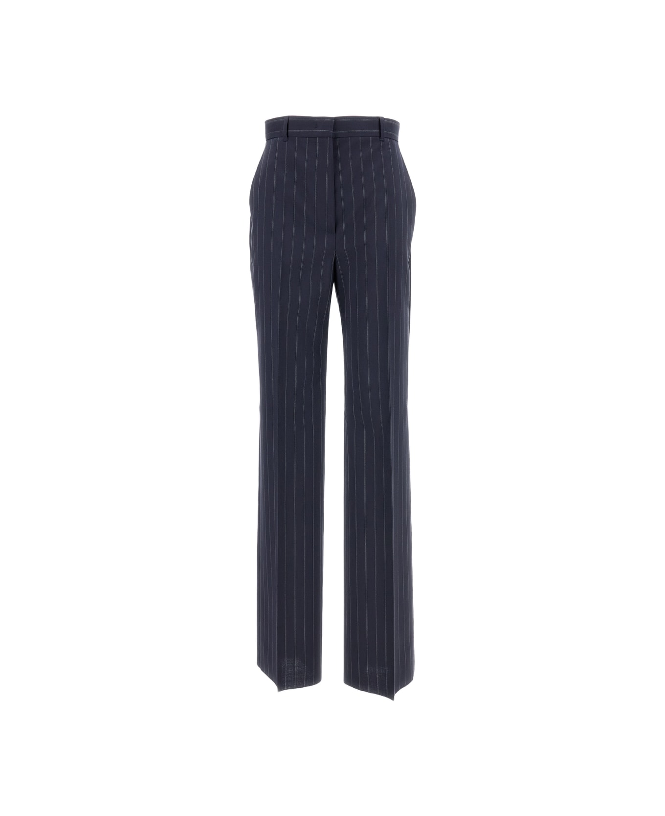 Max Mara Studio Pinstripe Trousers - Blue