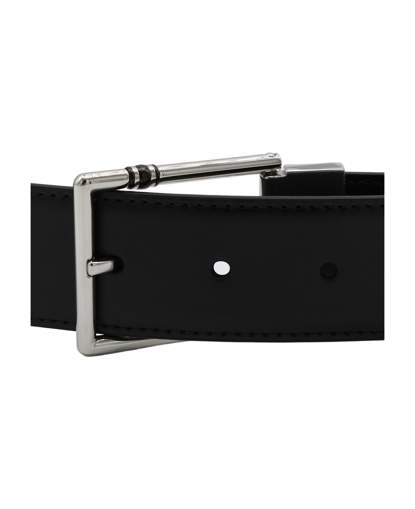 Montblanc Black Leather Belt - Black