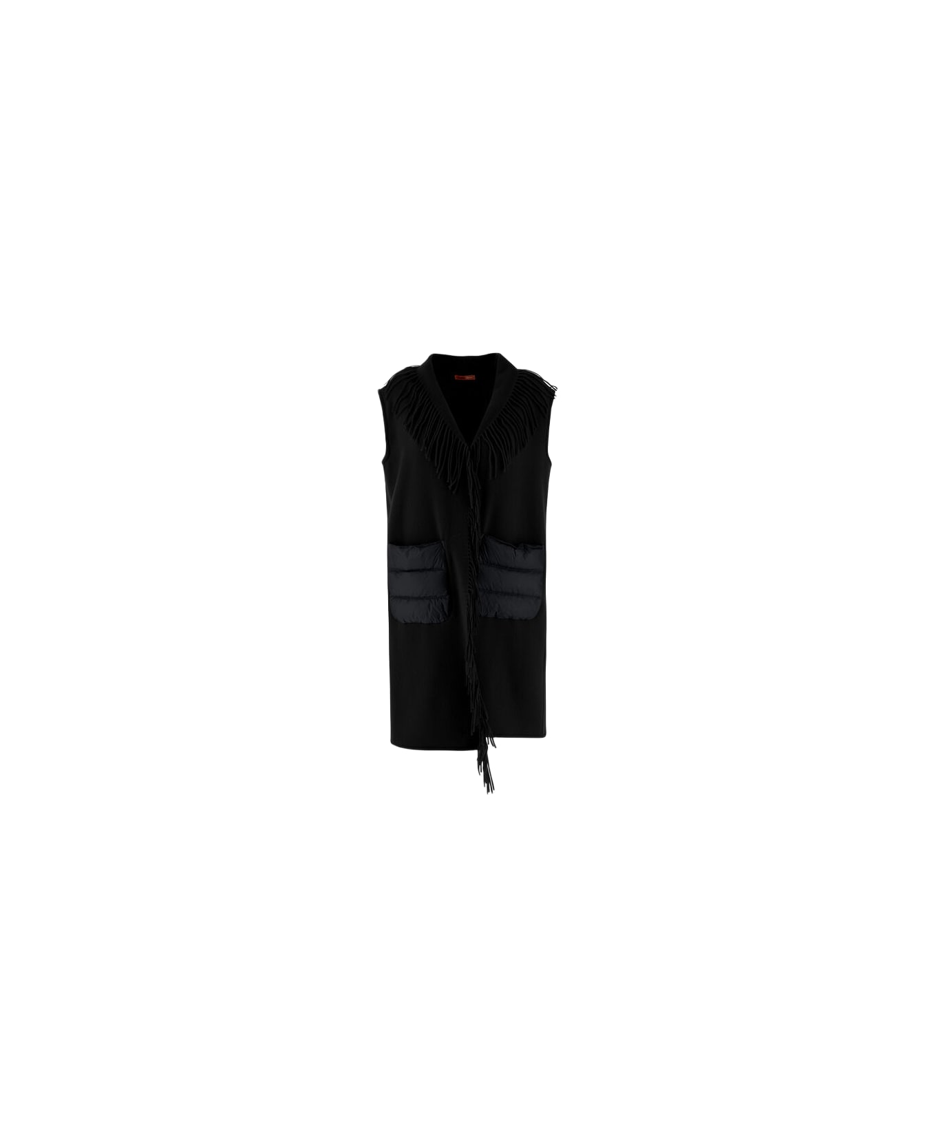 Herno Fringed Vest - Nero ベスト