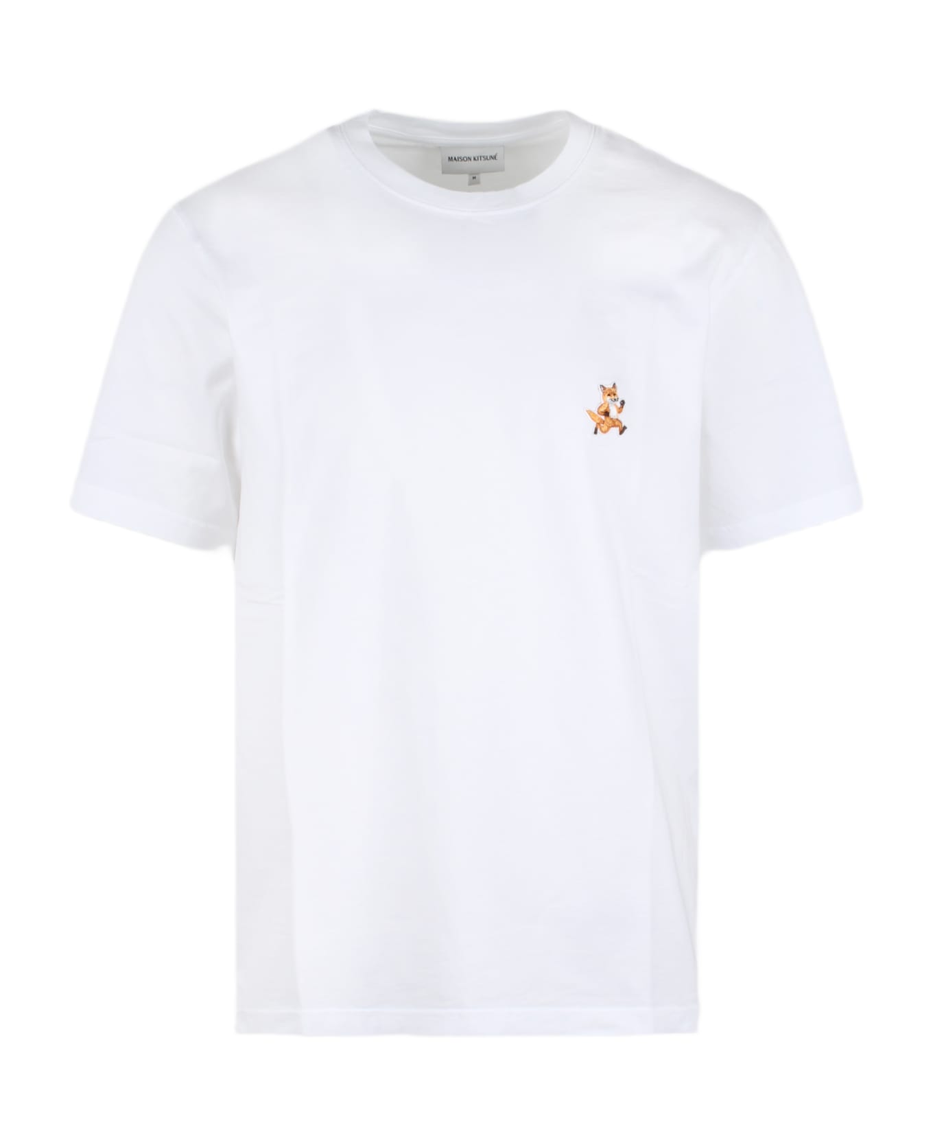 Maison Kitsuné Speedy Fox Patch T-shirt - White シャツ