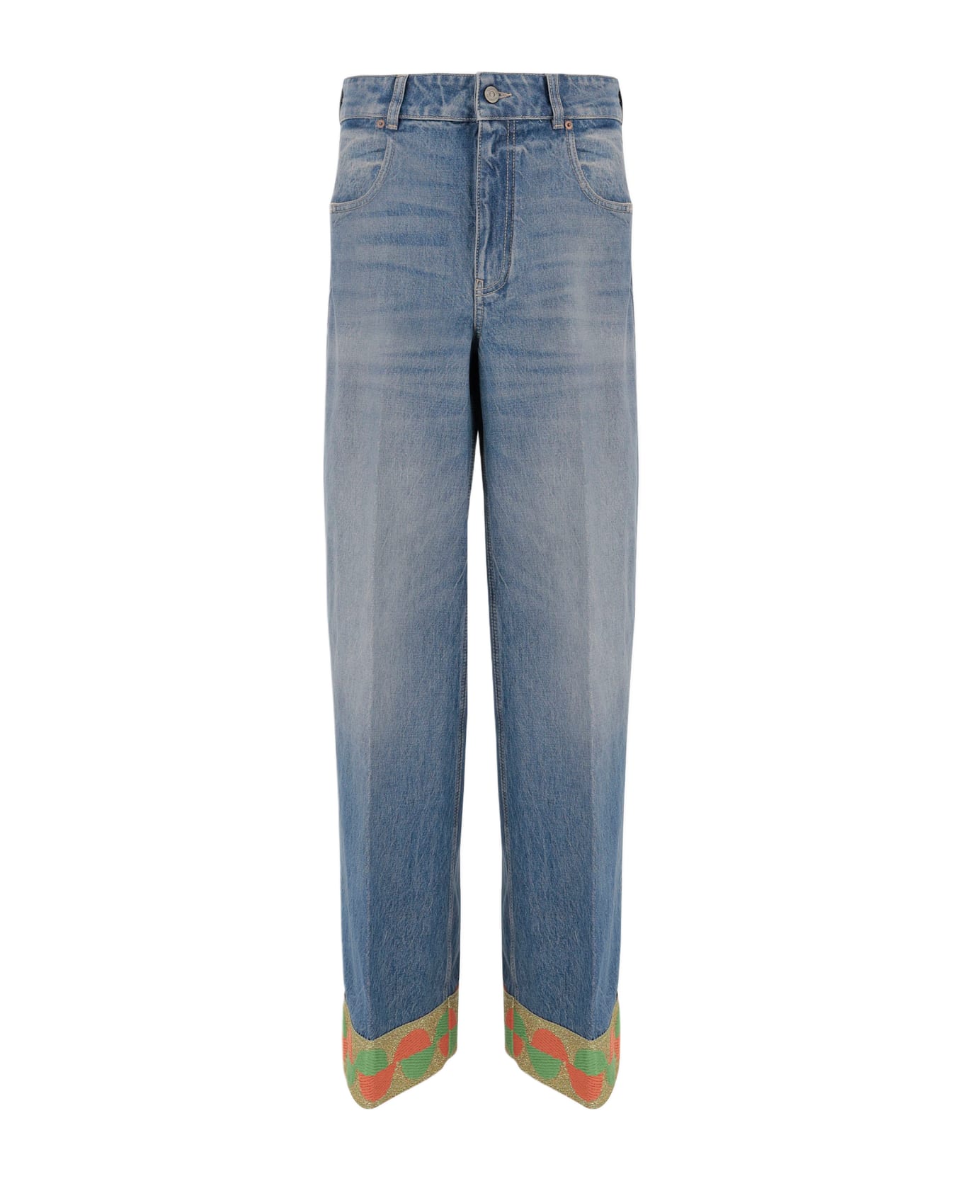 Valentino Cotton Denim Jeans - Denim