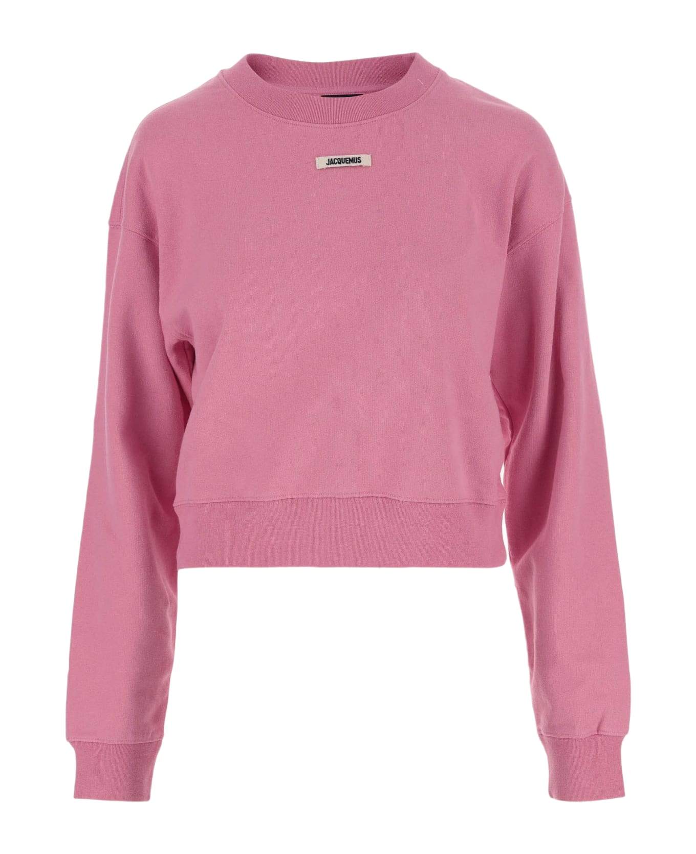 Jacquemus Logo Patch Cropped Sweatshirt - Pink 2