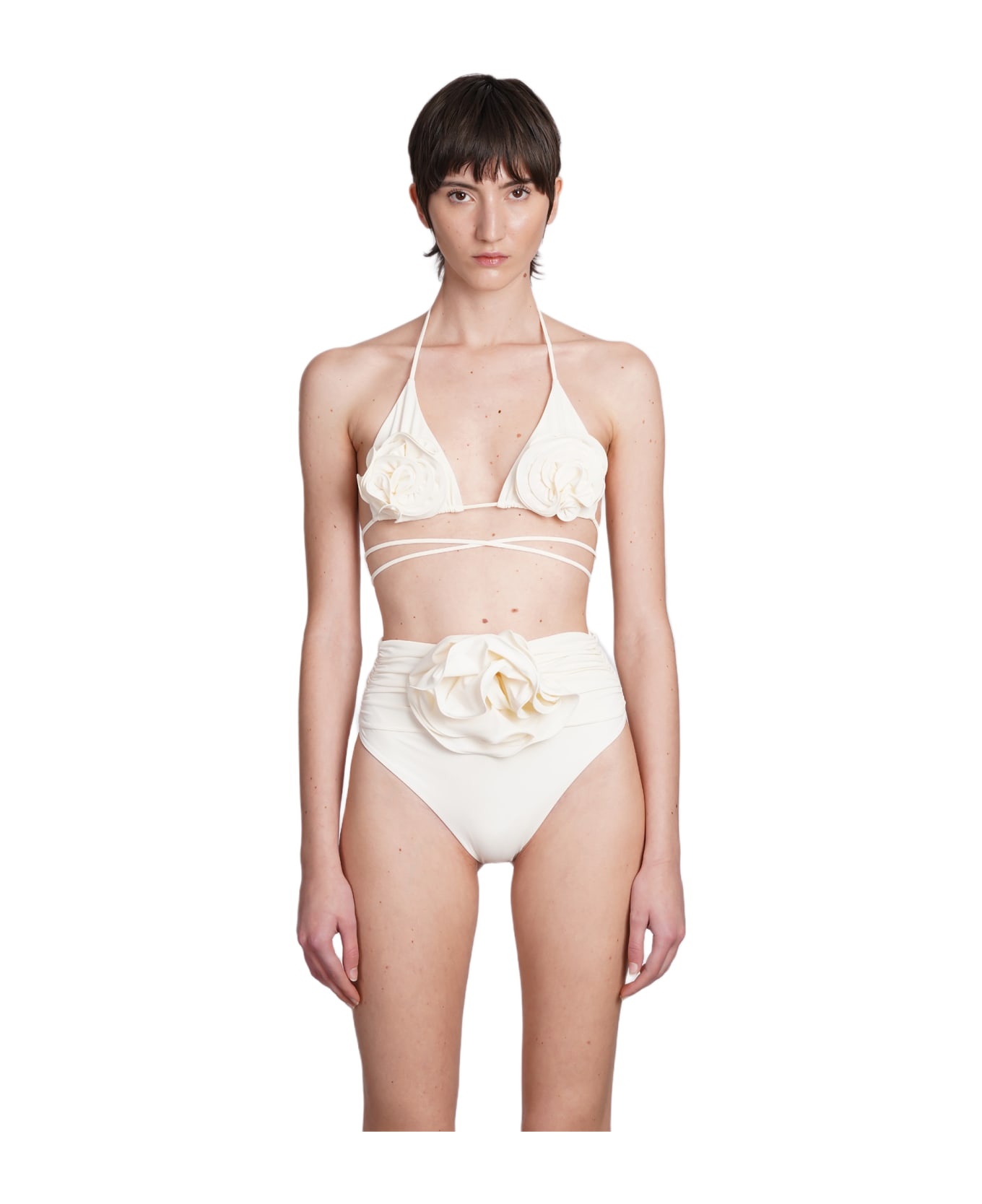 Magda Butrym Beachwear In White Polyamide - white カバーアップ