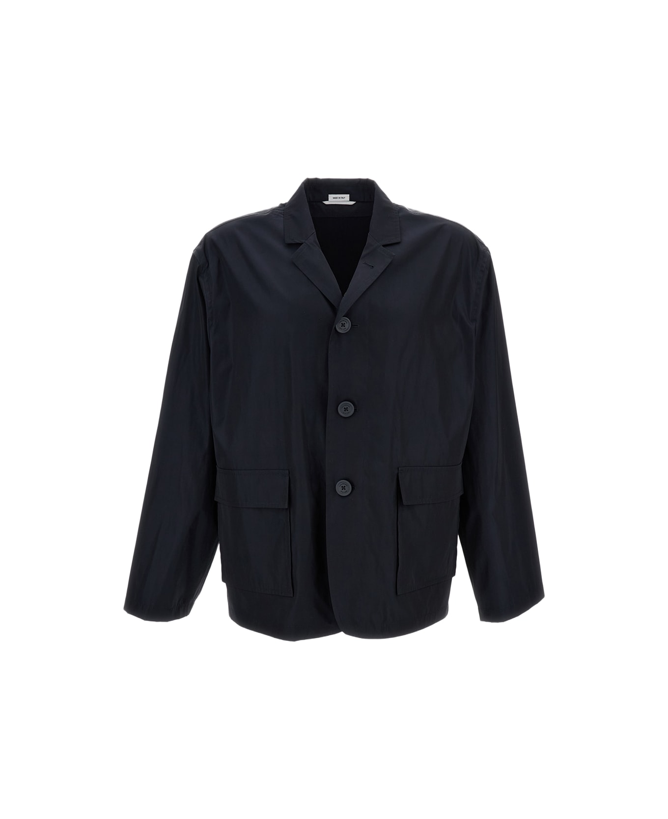 Thom Browne Single-breast Jacket With Flap Pockets - Blue