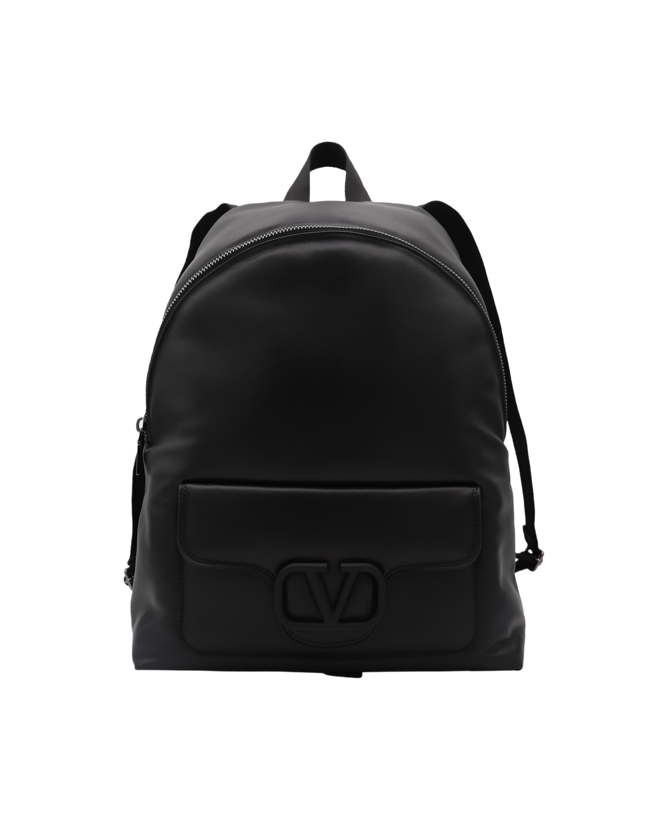 Valentino Garavani Leather Backpack - Nero