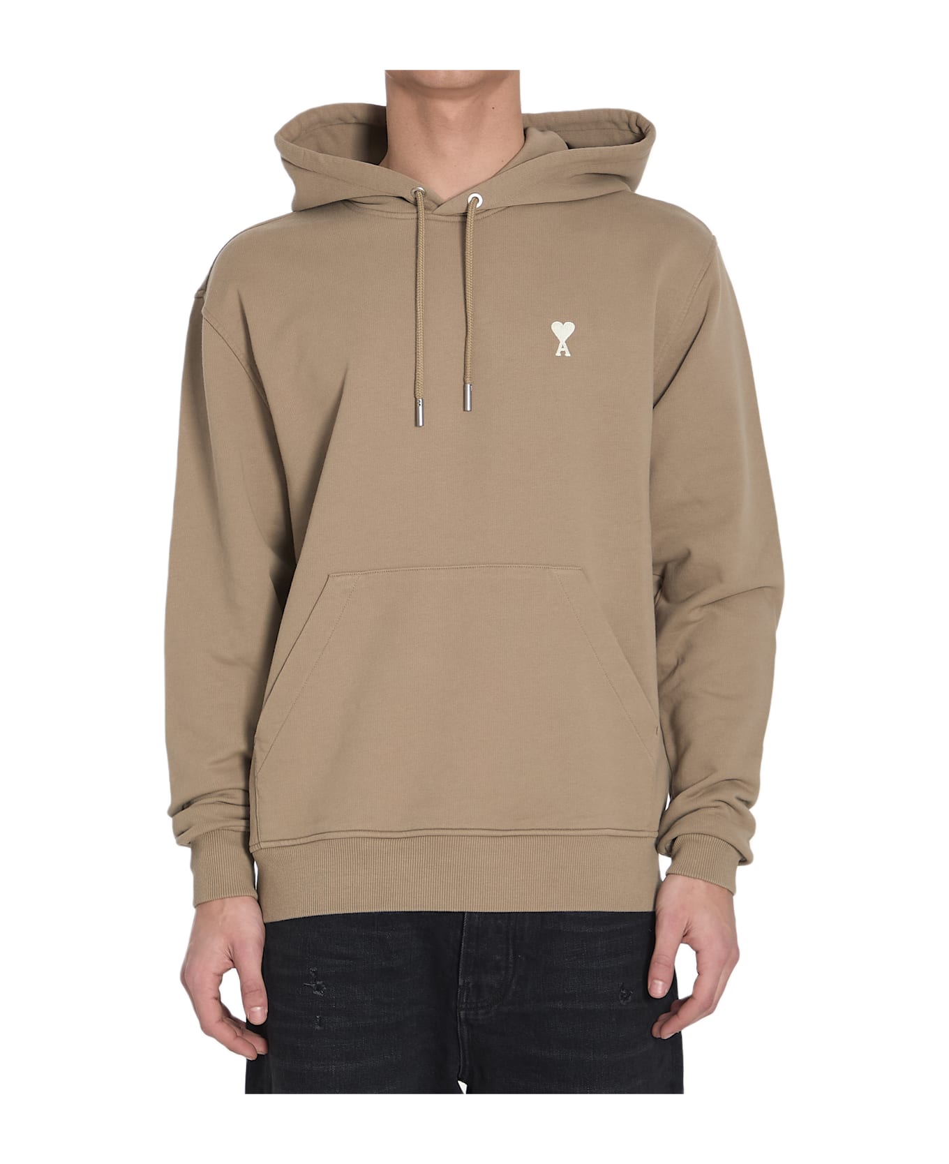 Ami Alexandre Mattiussi Ami De Coeur Hoodie - BEIGE