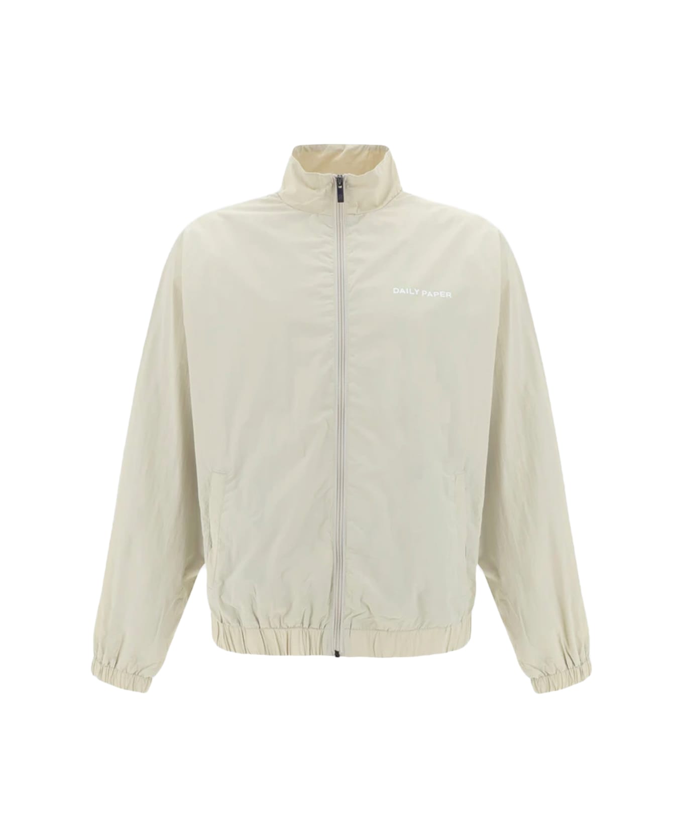 Daily Paper White Nylon Casual Jacket - MOONST.BEIGE
