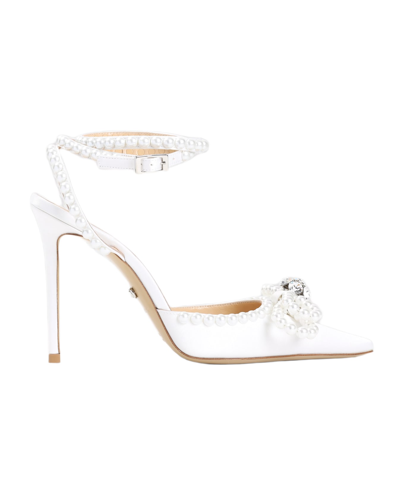 Mach 
Mach Double Bow Pearl Pumps - White Pearl