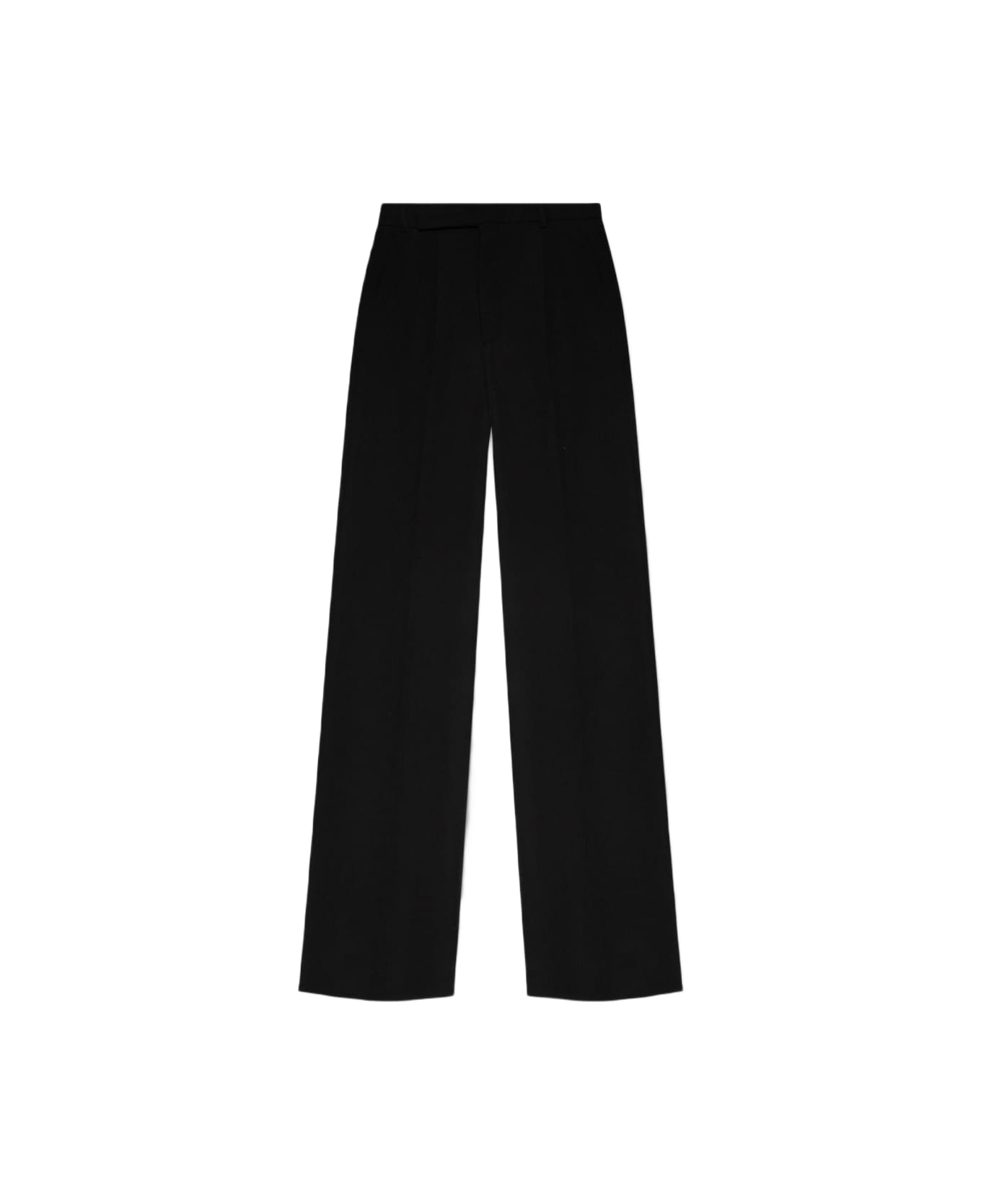 Saint Laurent Pleat-front Trousers - Black