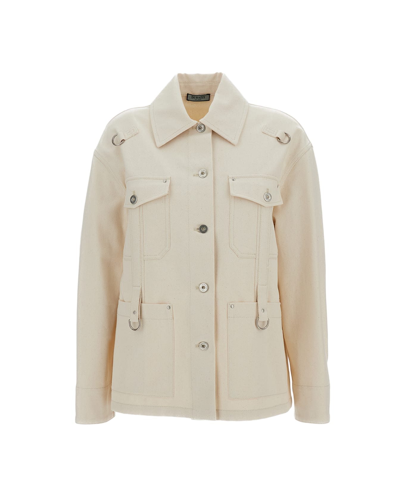 Durazzi Milano Denim Overshirt - Beige