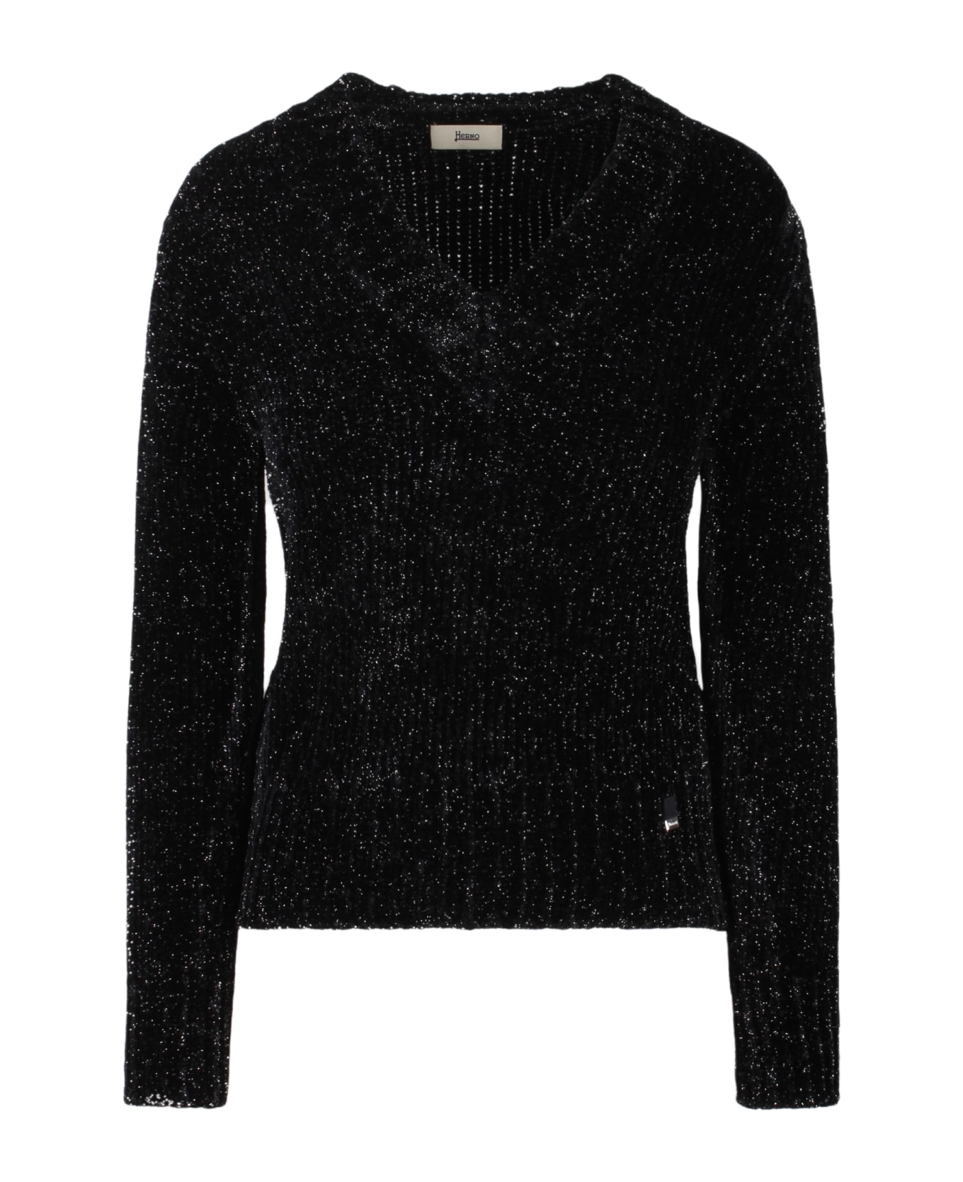 Herno Shiny Sweater - Black