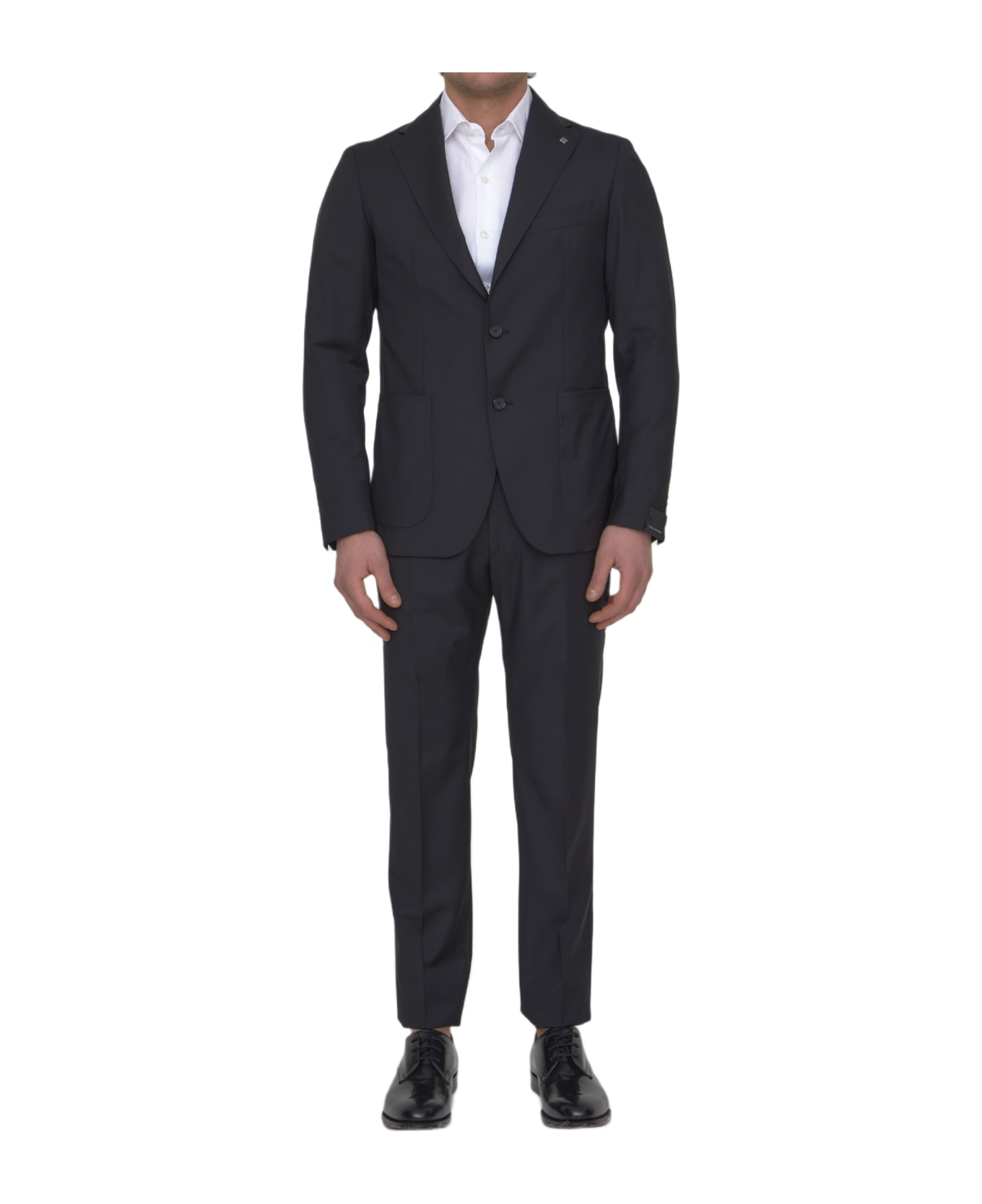 Tagliatore Two-piece Suit In Wool - BLACK