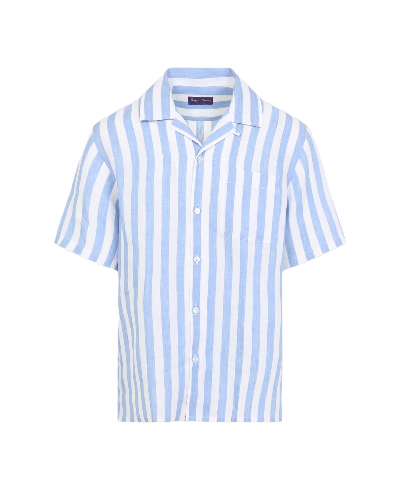 Ralph Lauren Sport Ss Shirt - Cornflower Blue White