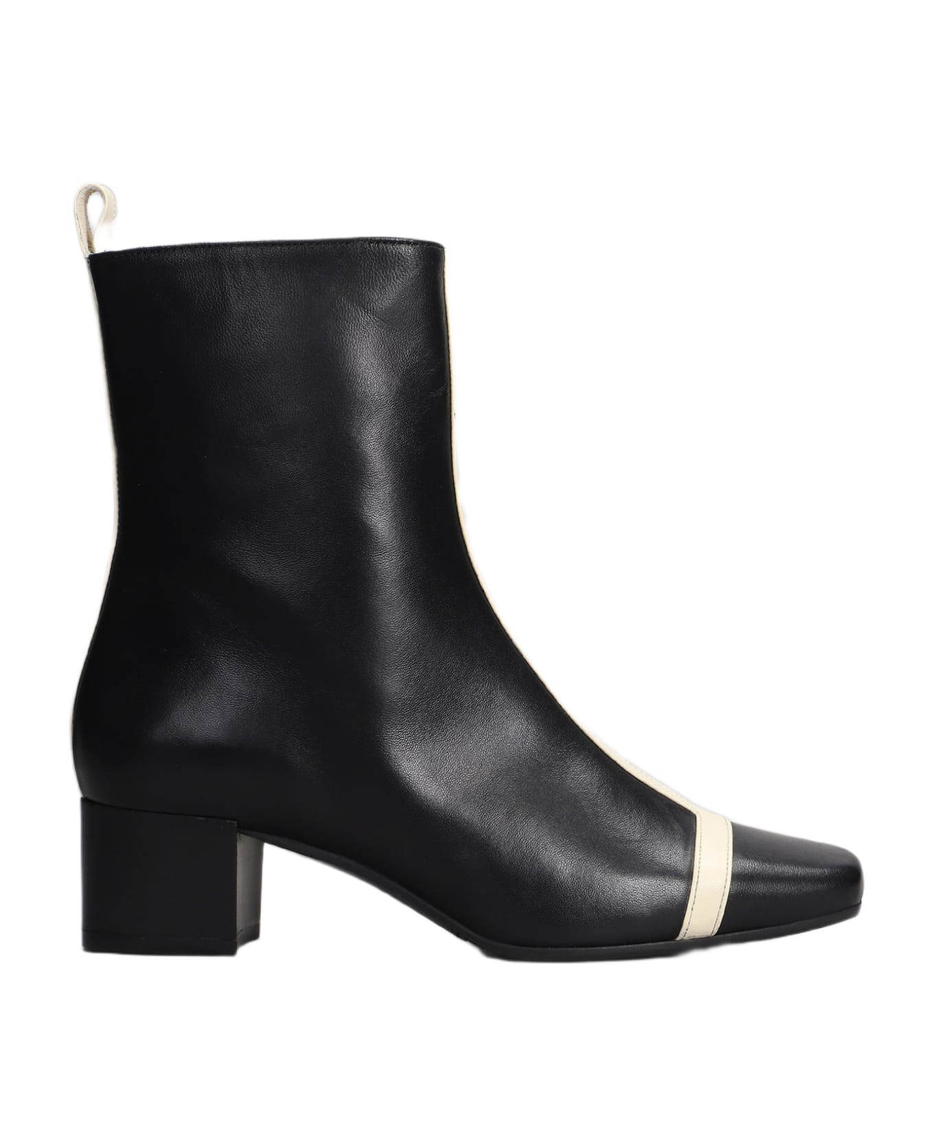 Carel Audrey High Heels Ankle Boots In Black Leather - black