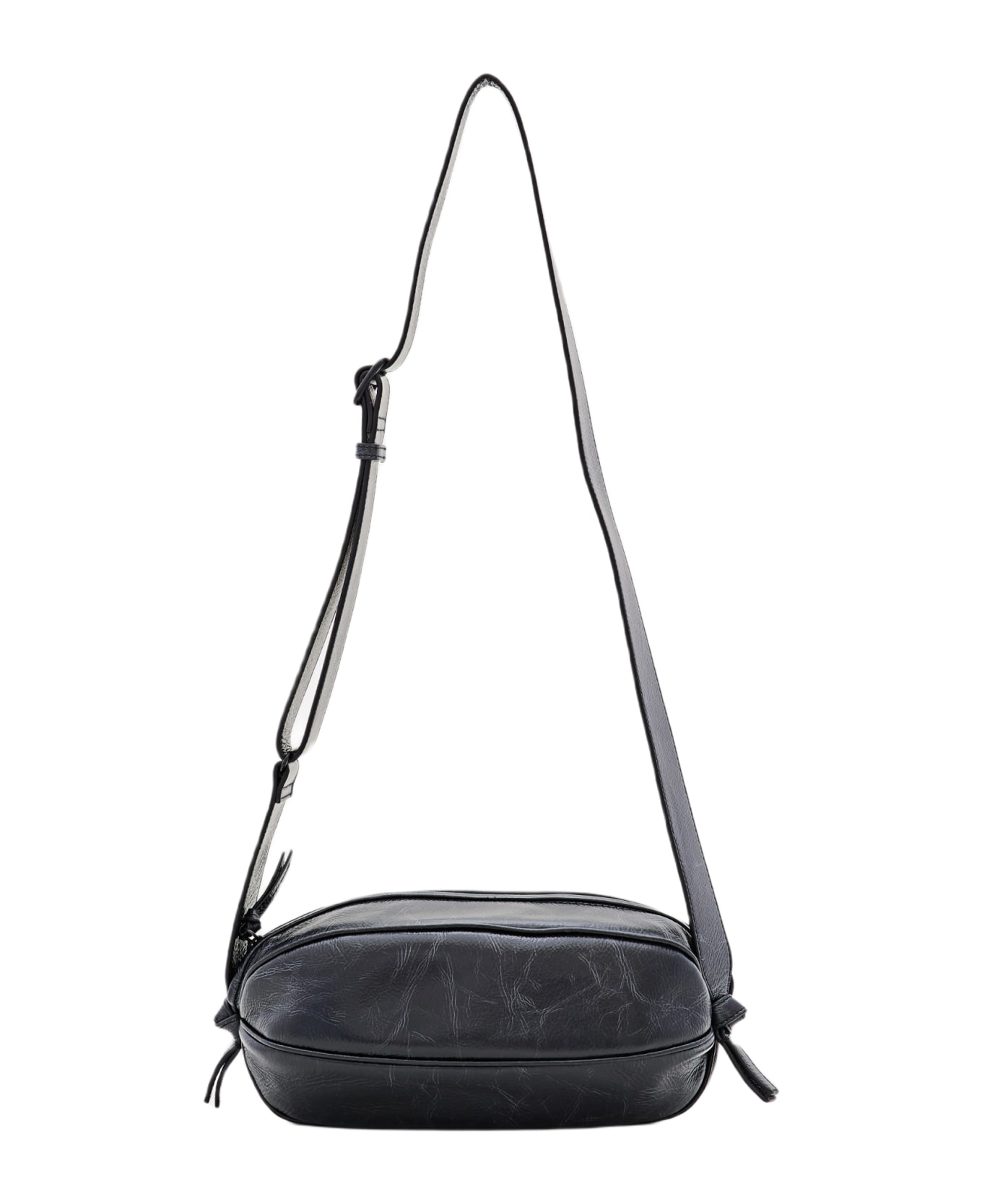 Hereu Boya L Distressed Crossbody Bag - Black