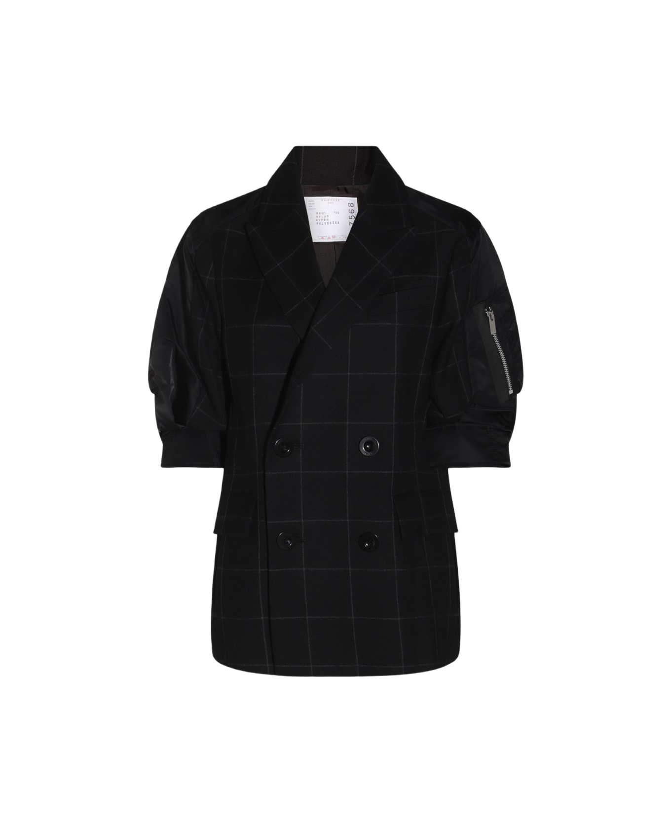 Sacai Black Wool Blazer - Black