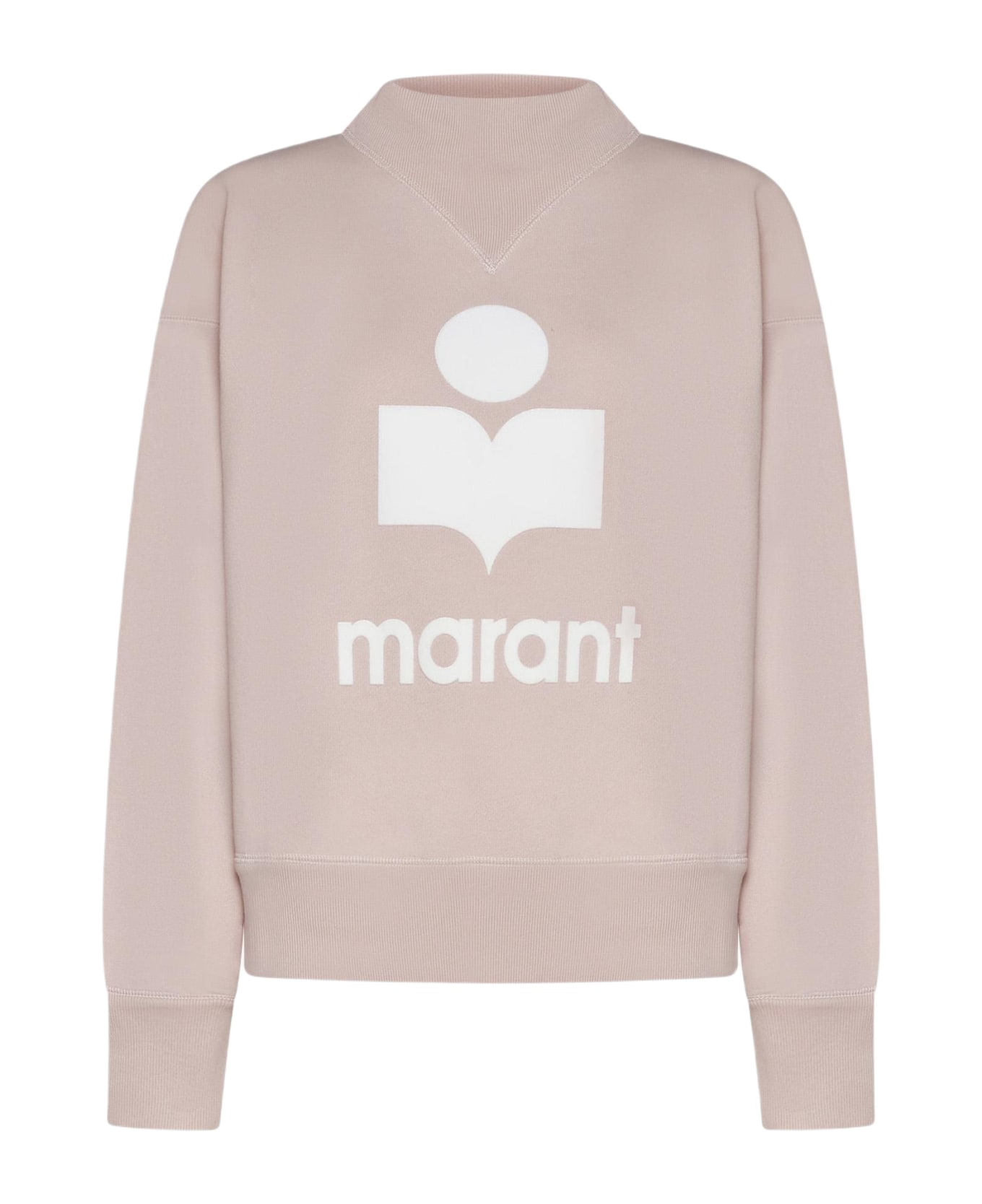 Marant Étoile Moby Logo Cotton-blend Sweatshirt - ROSA