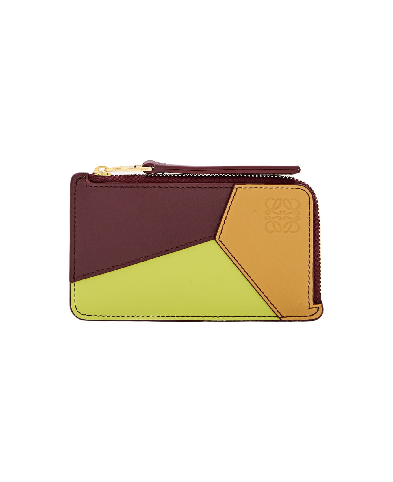 loewe almost Grey Coin Leather Cardholder - MultiColour